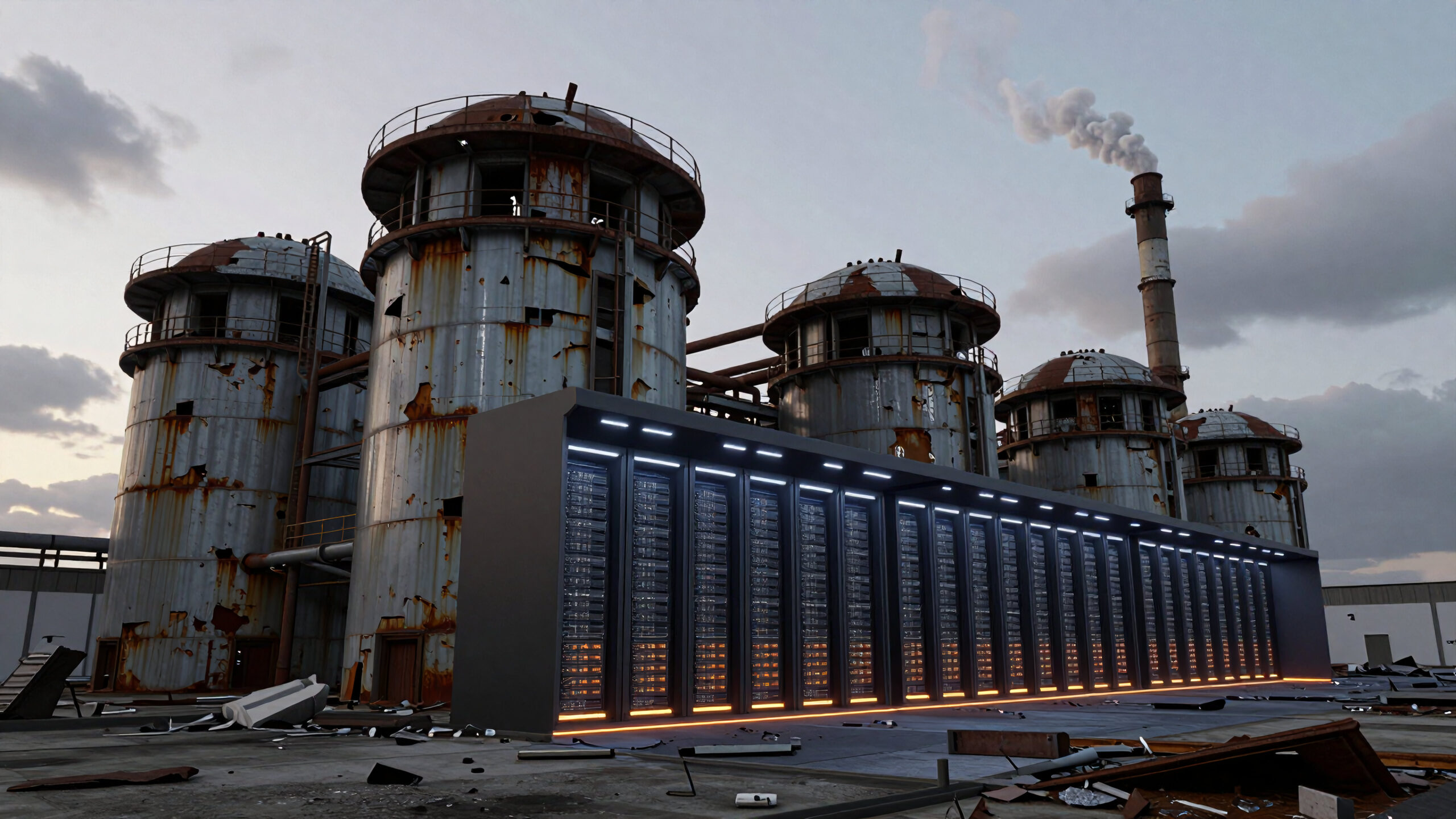 Futuristic Digital Ruins