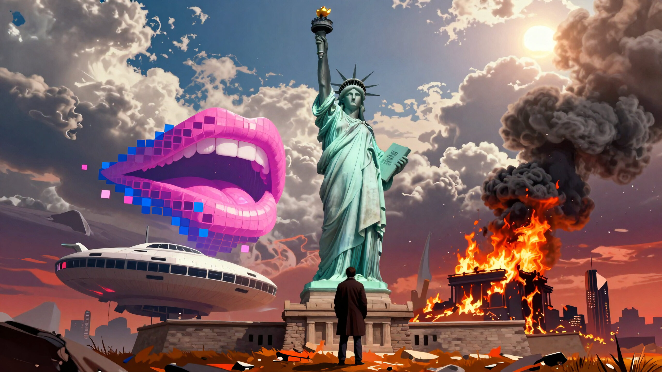 Surreal Statuescape Apocalypse