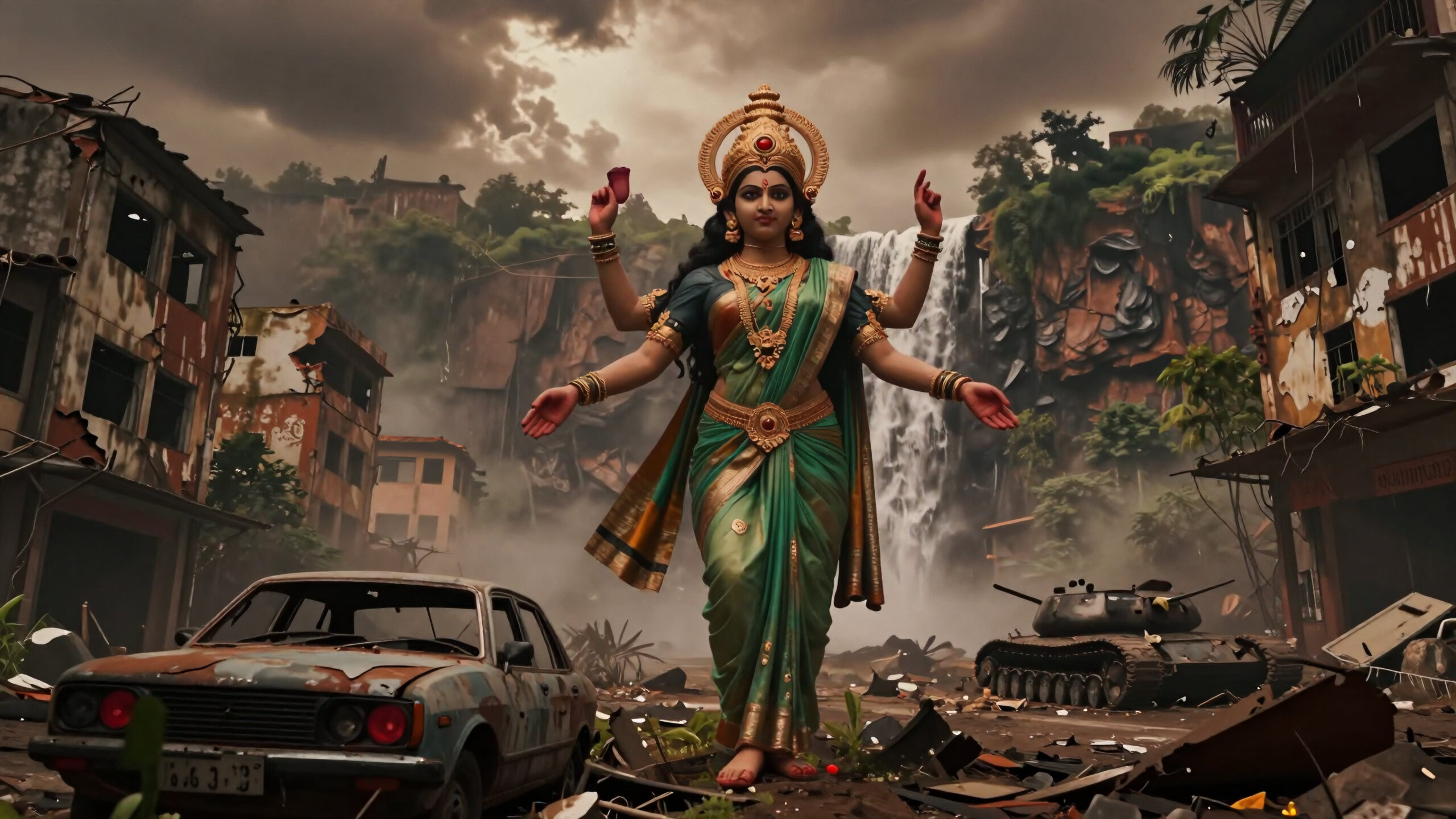 Goddess Amidst Ruins