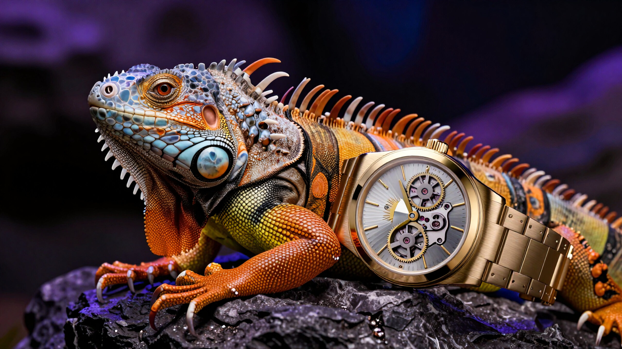Luxurious Iguana Watch Fantasy