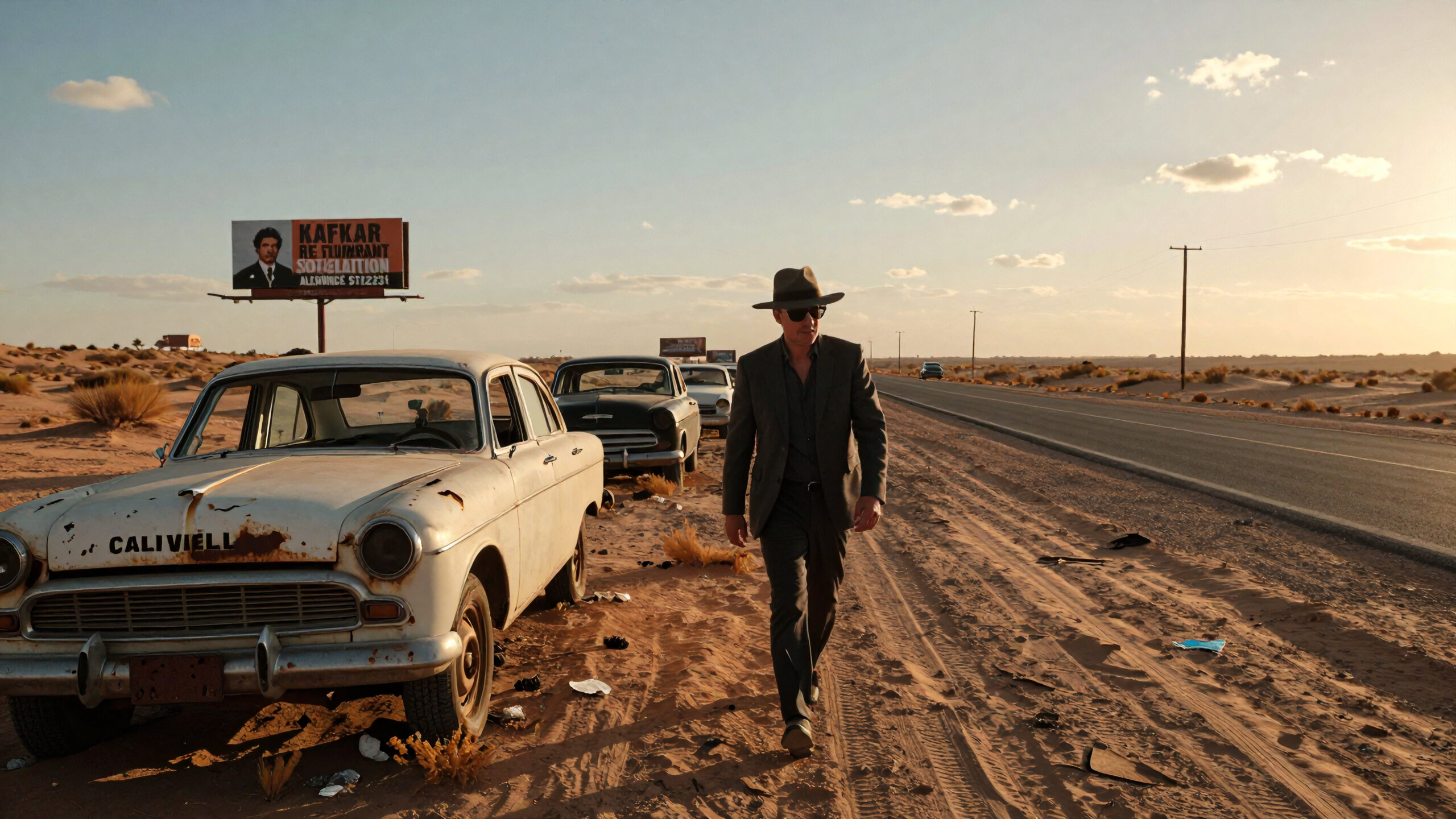 Desert Highway Solitude