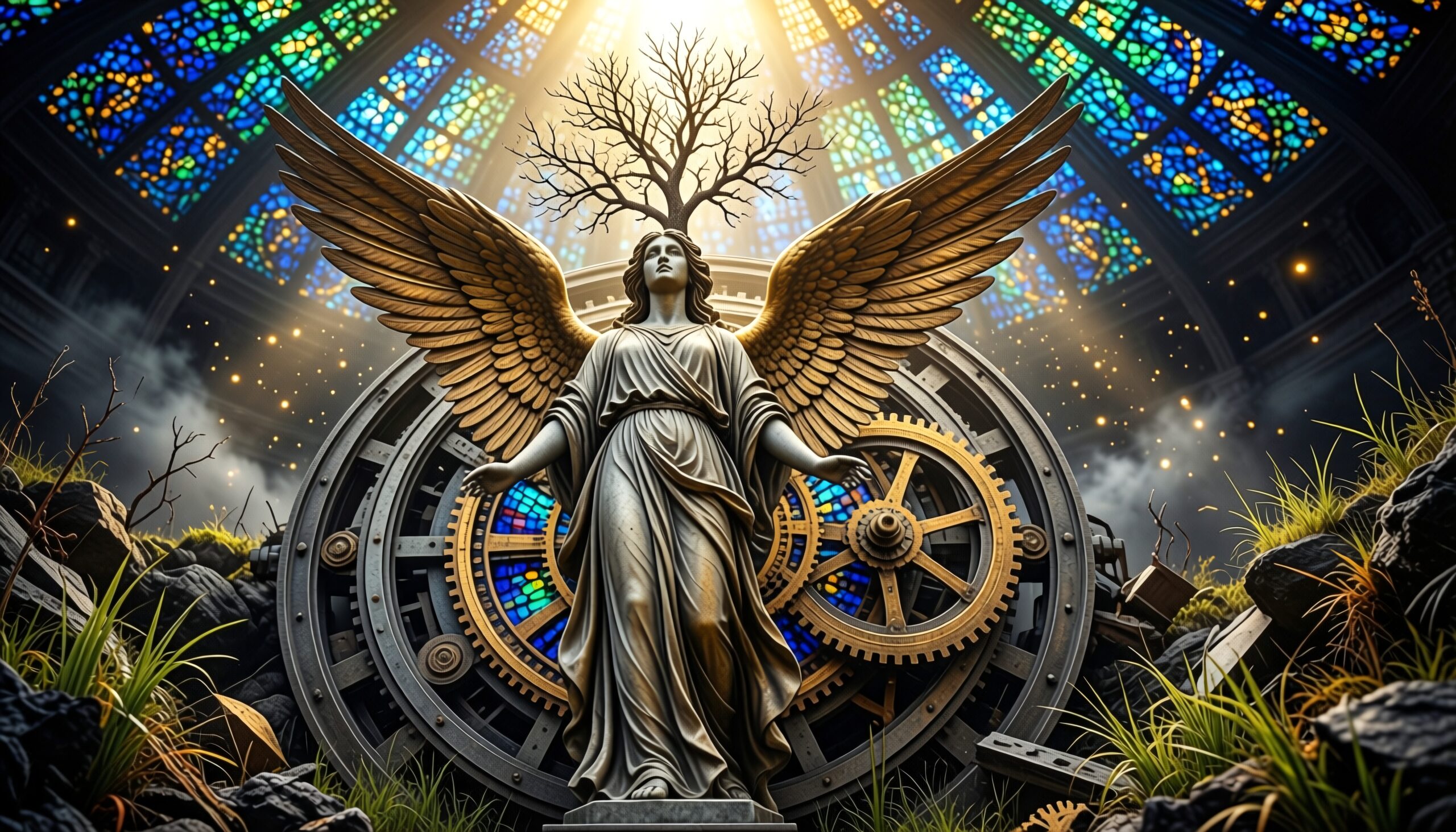 Celestial Fusion of Time and Nature