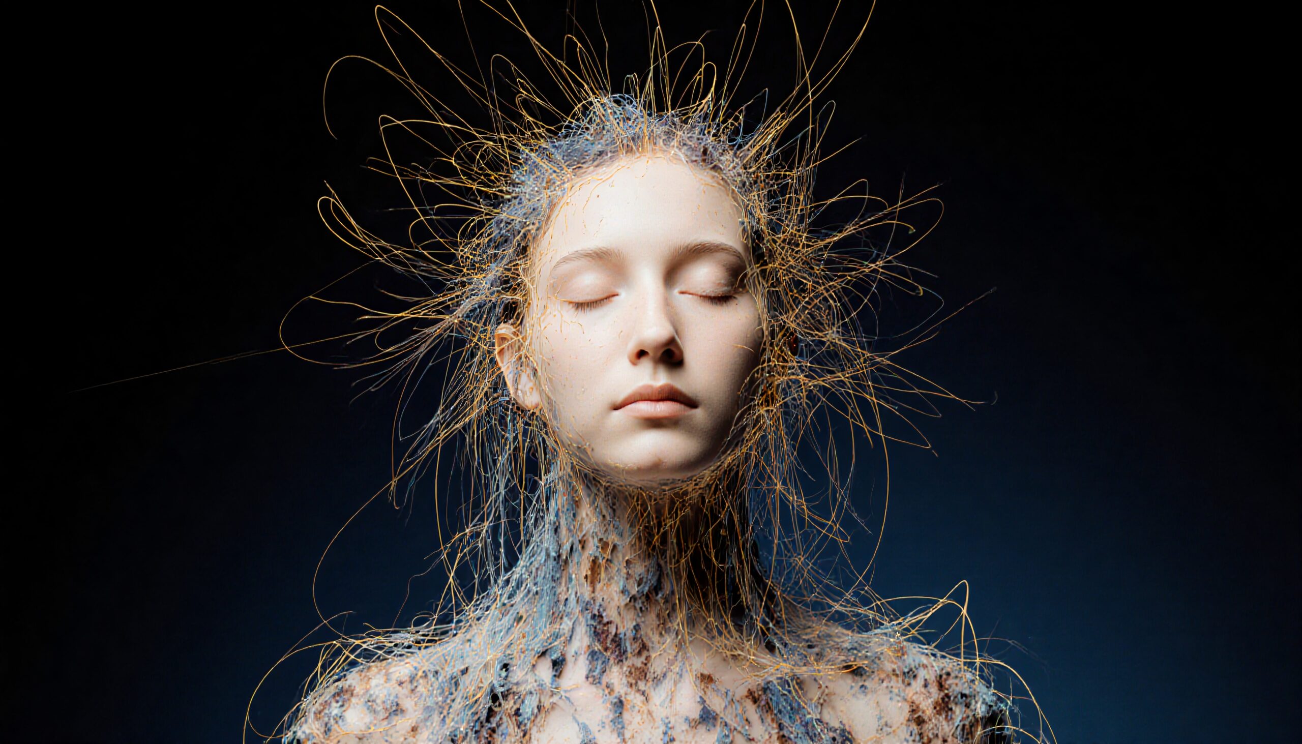 Ethereal Threads of Serenity Intertwined