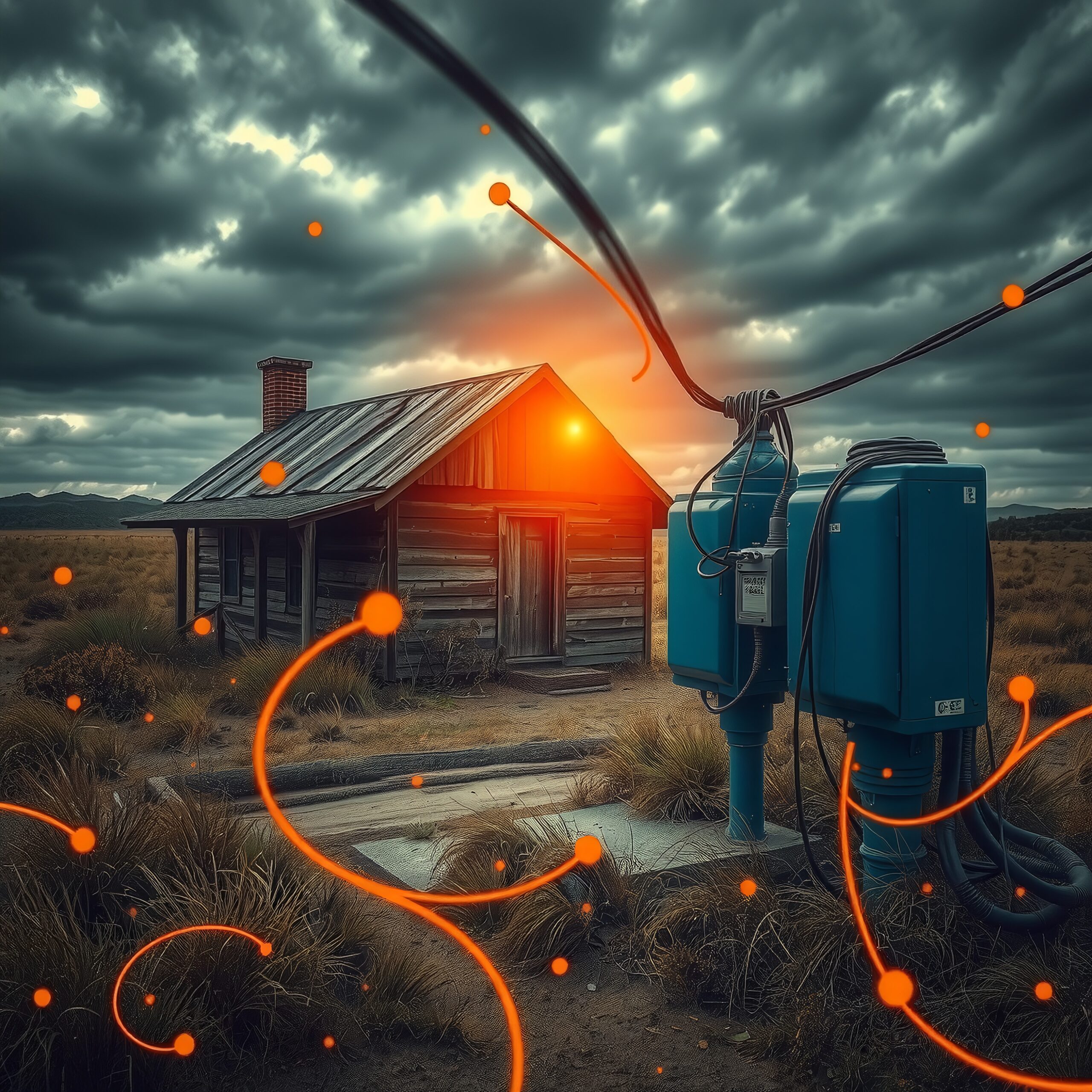 Mysterious Cabin Electrical Glow