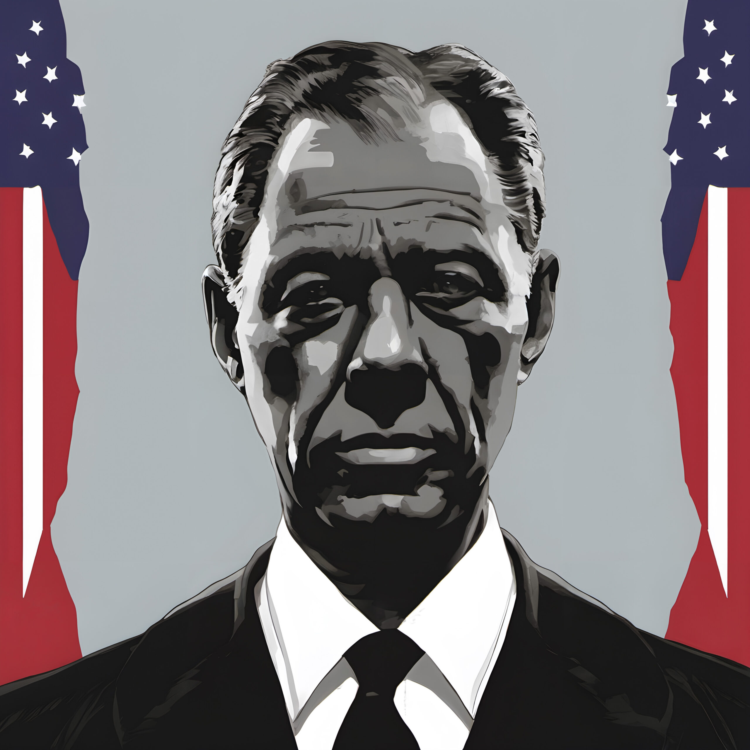 Patriotic Portrait Presidential Gravitas