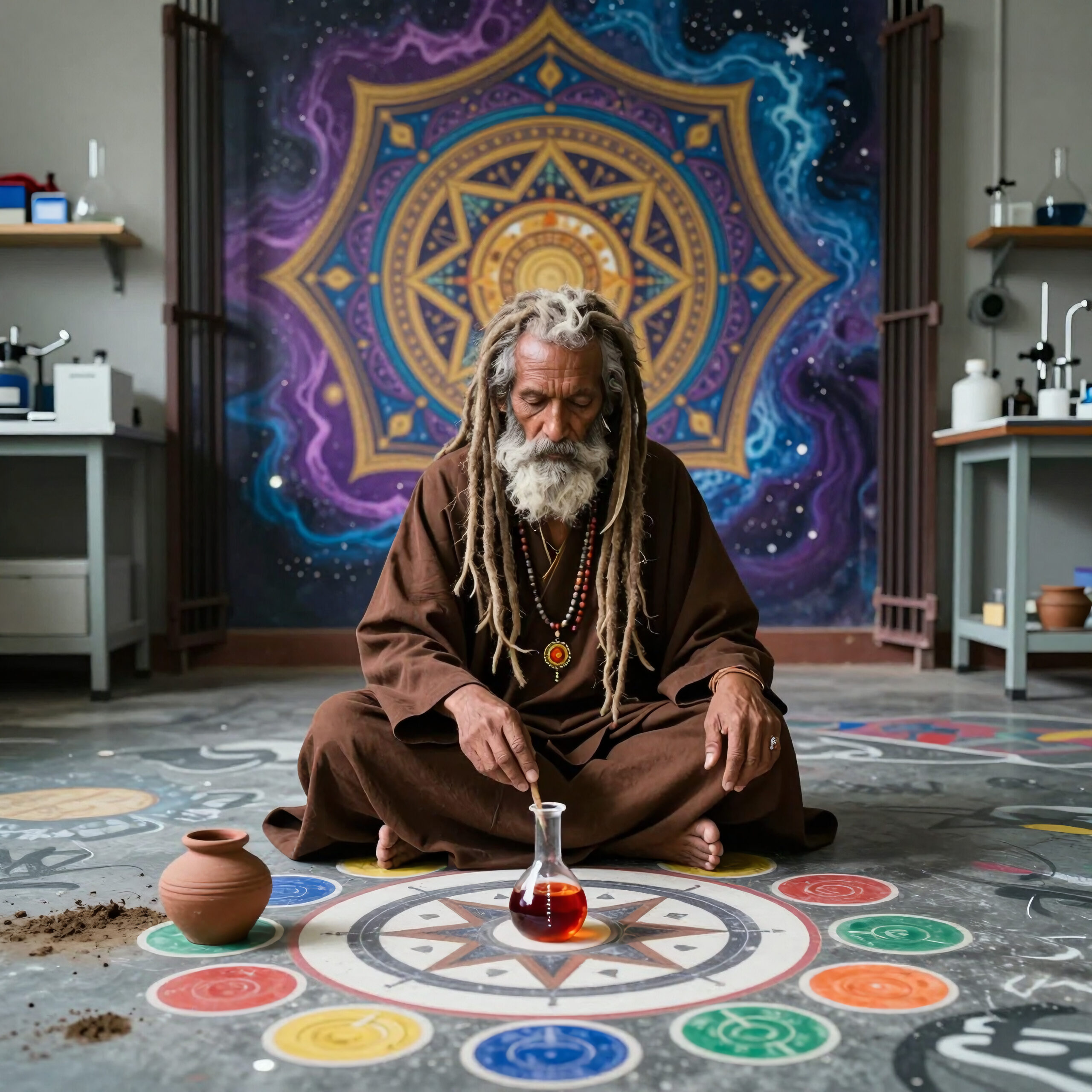 Zen Master Performing Ritual