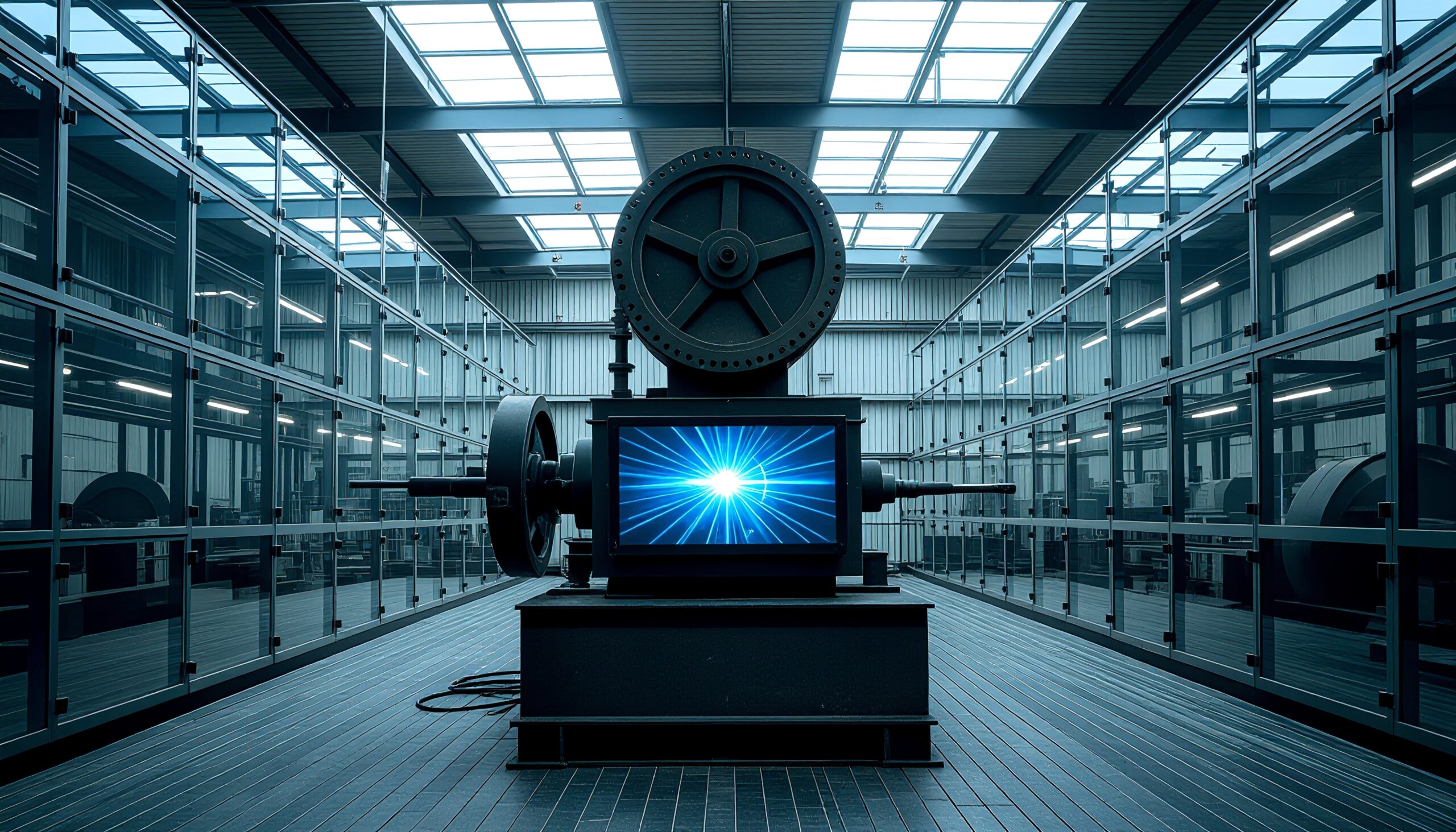 Futuristic Energy Machine Room