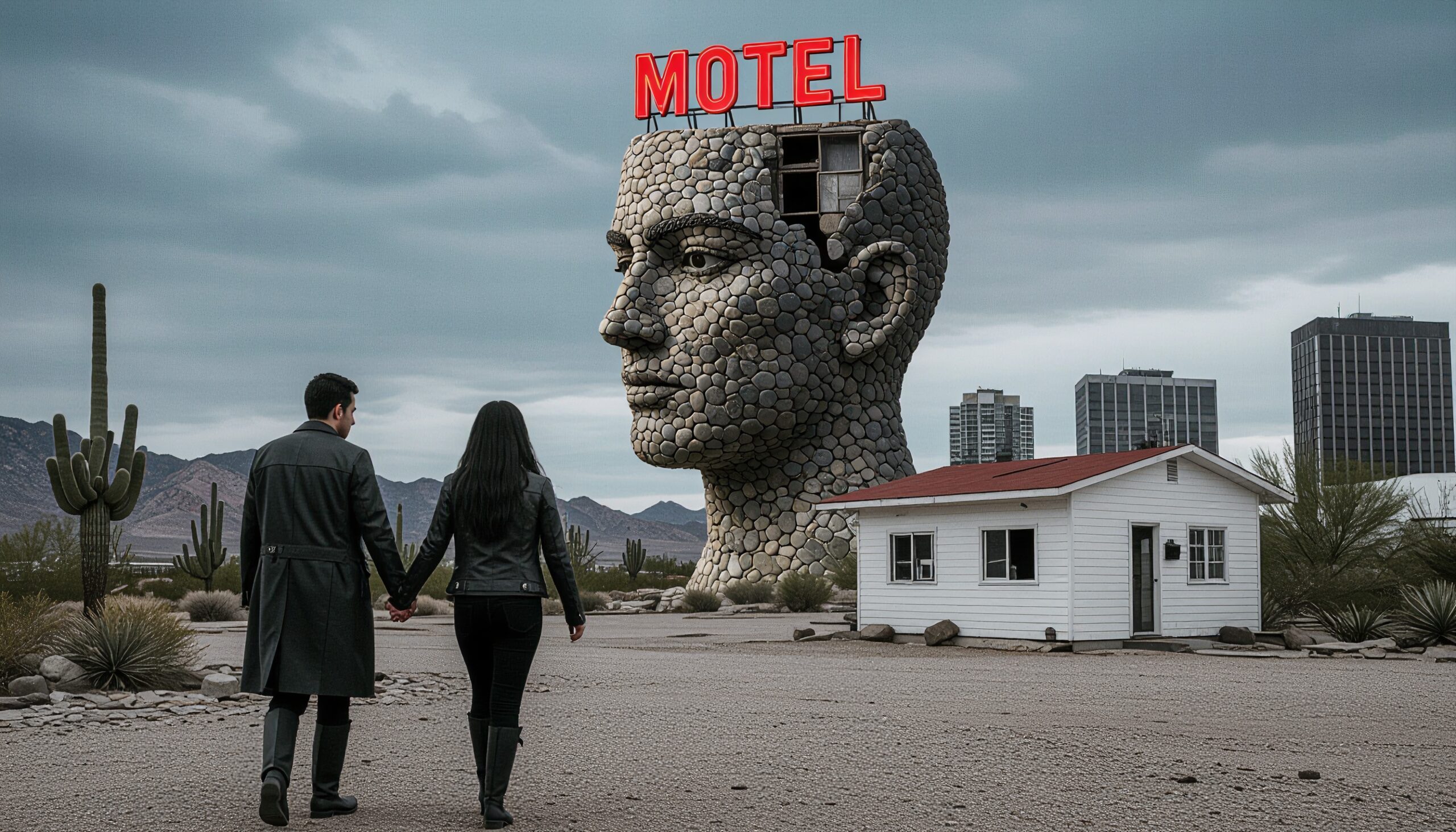 Surreal Desert Motel Sculpture