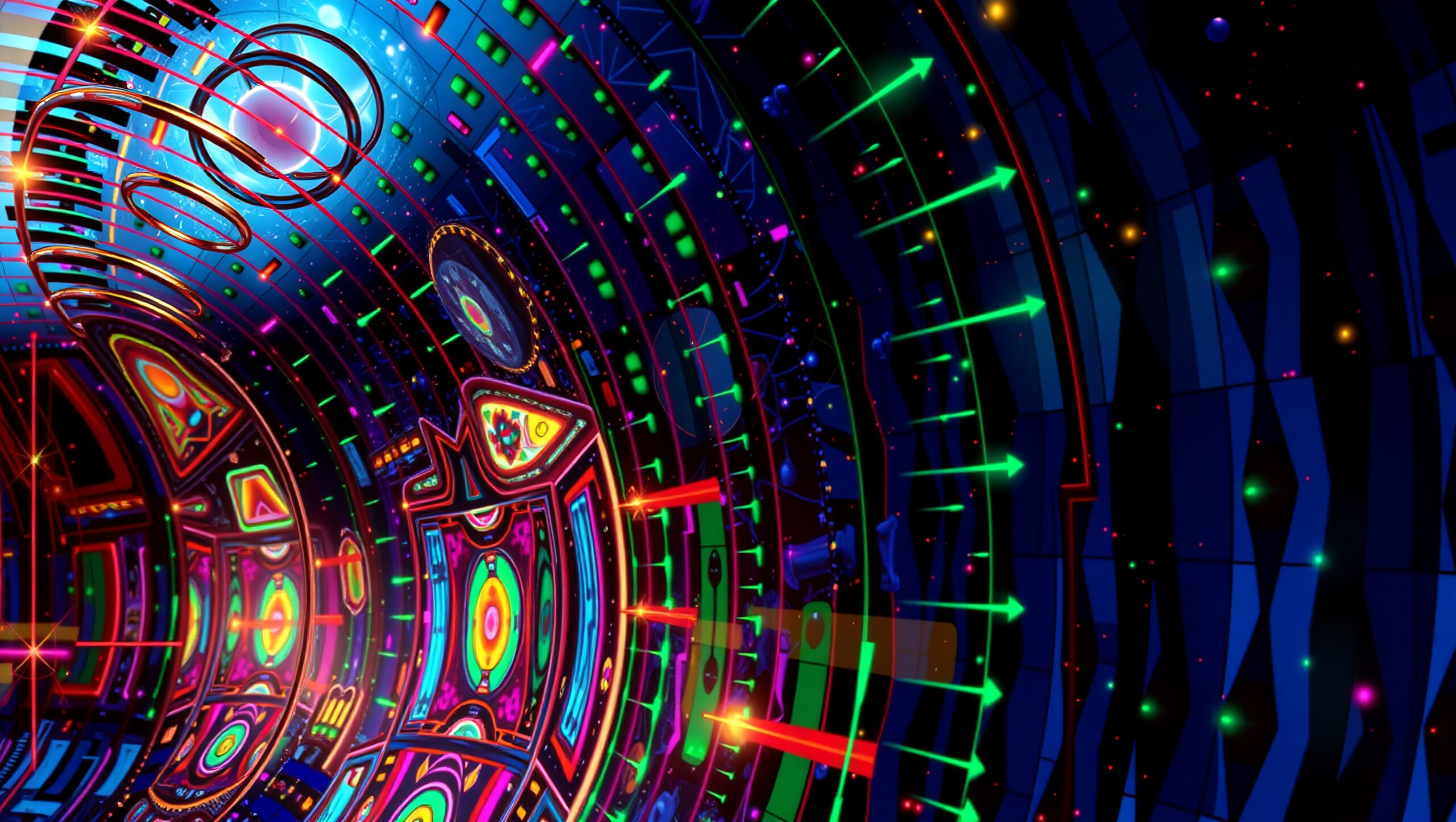 Futuristic Neon Abstract Art