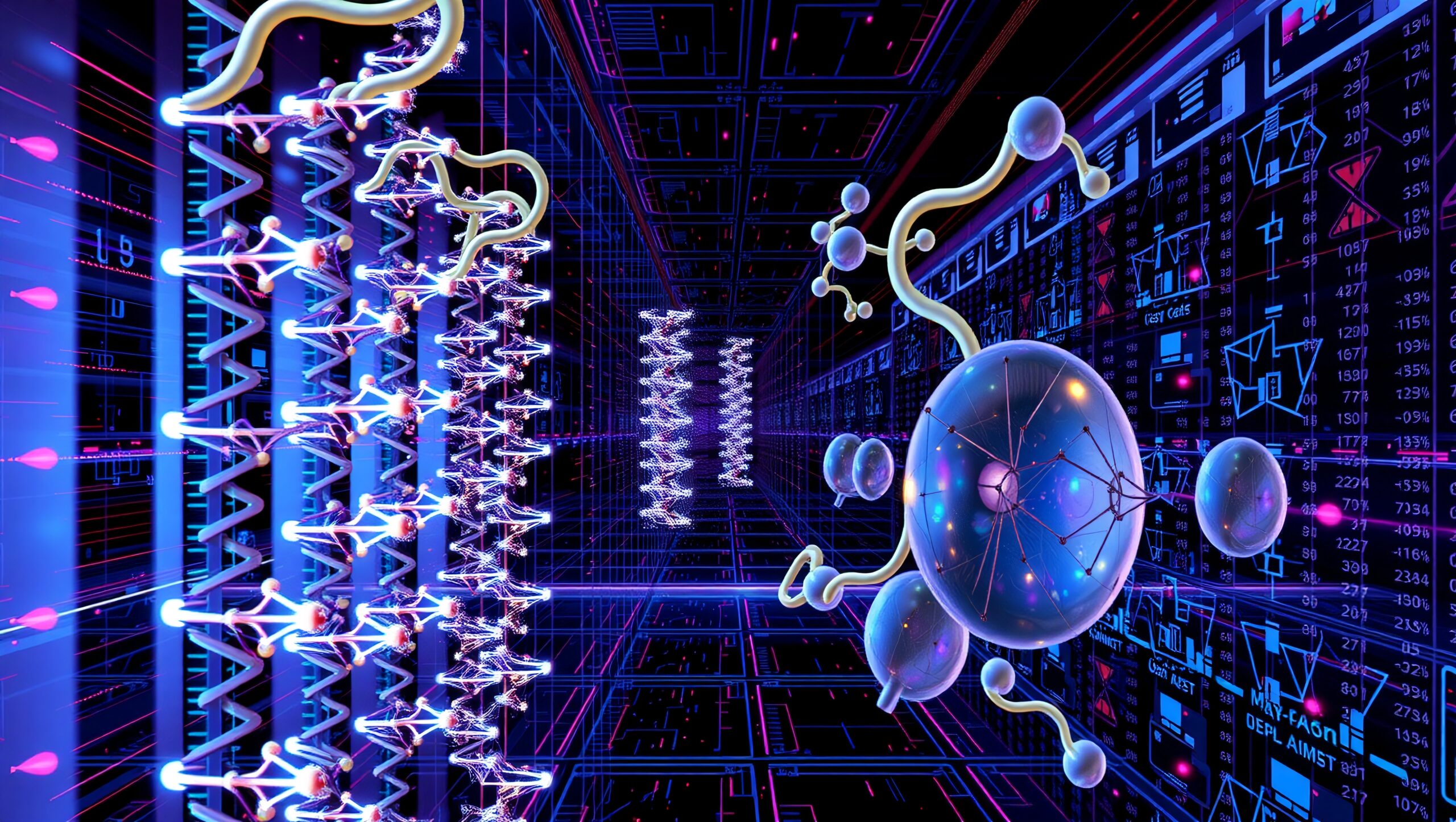 Futuristic Biotech Digital Network