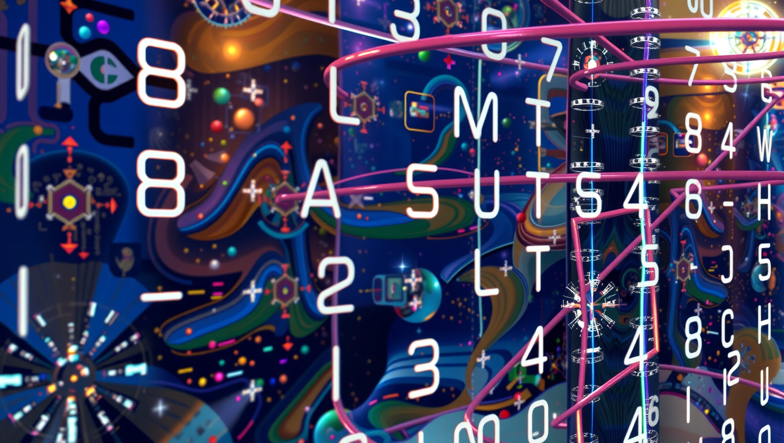 Futuristic Data Matrix Design