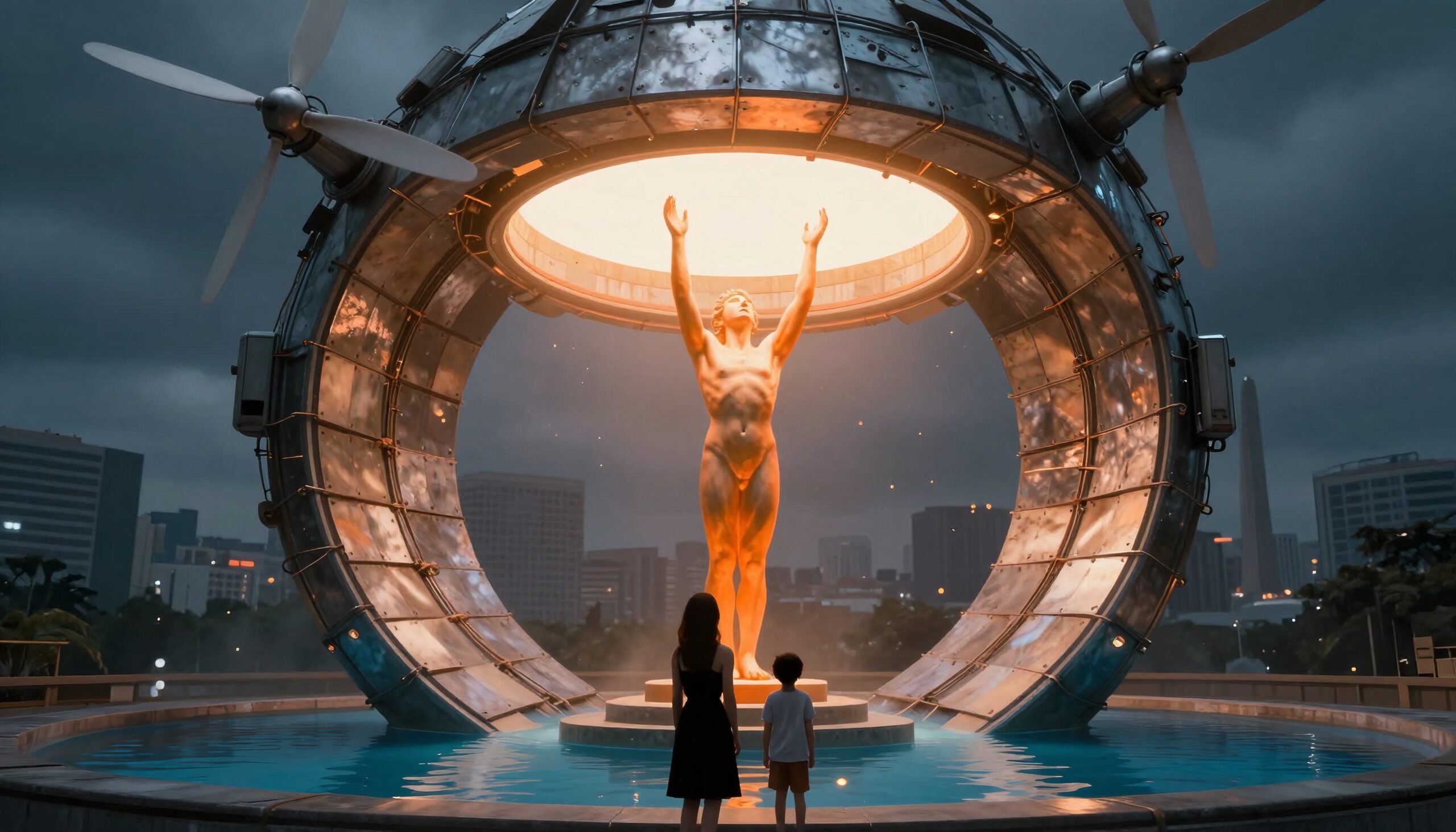 Illuminated Earthly Ascension Monument