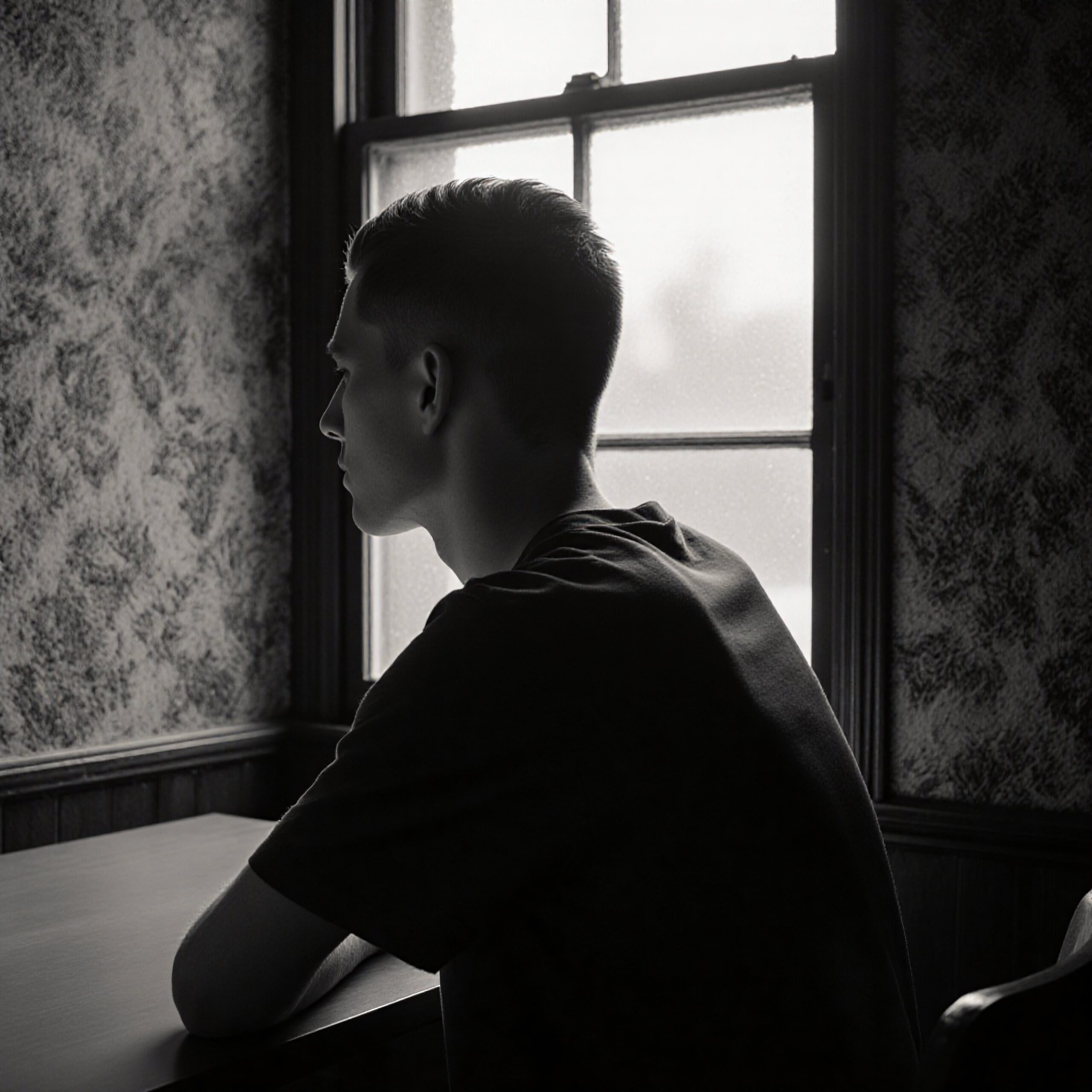 Contemplative Moment by the Window