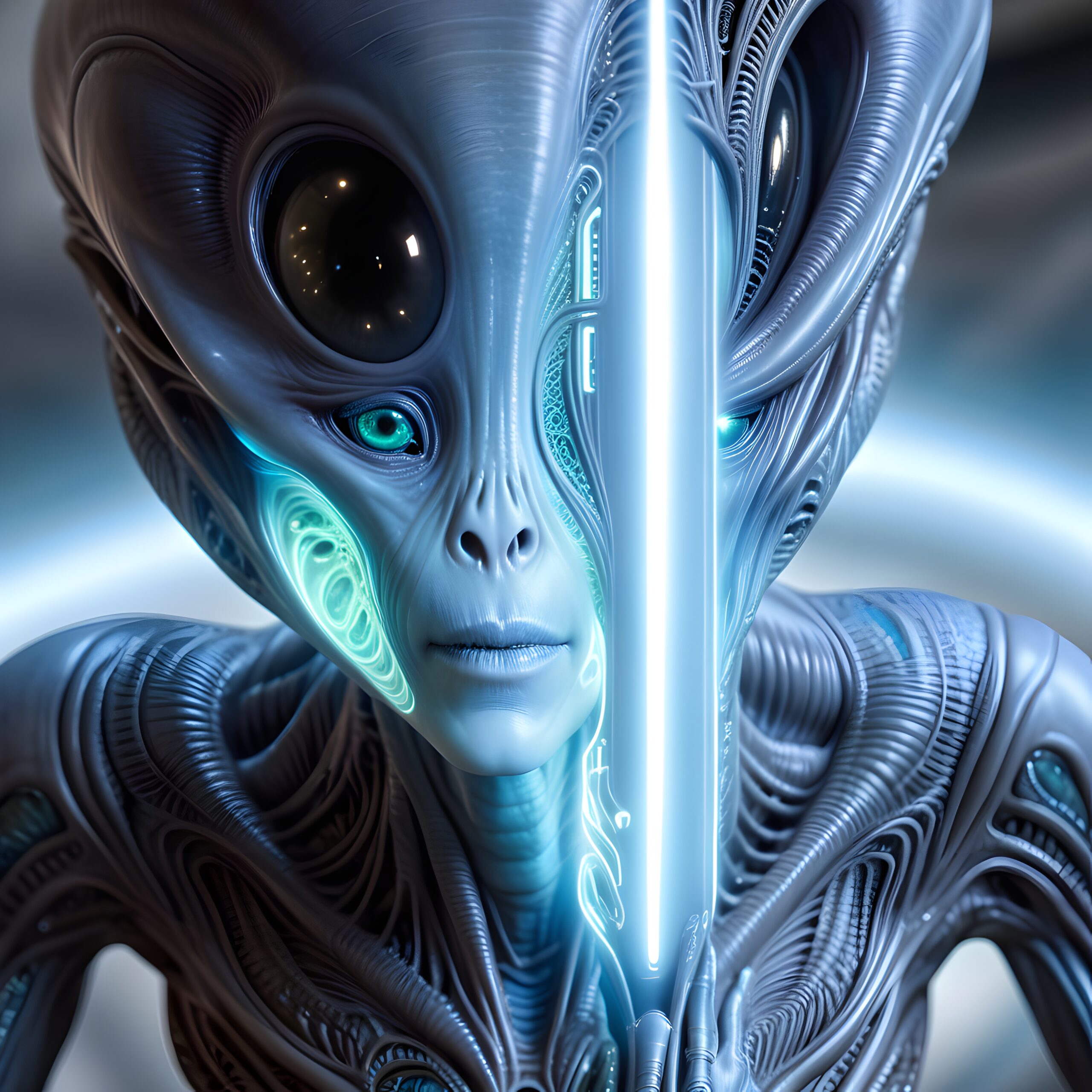 Sci-Fi Cyborg Headshot