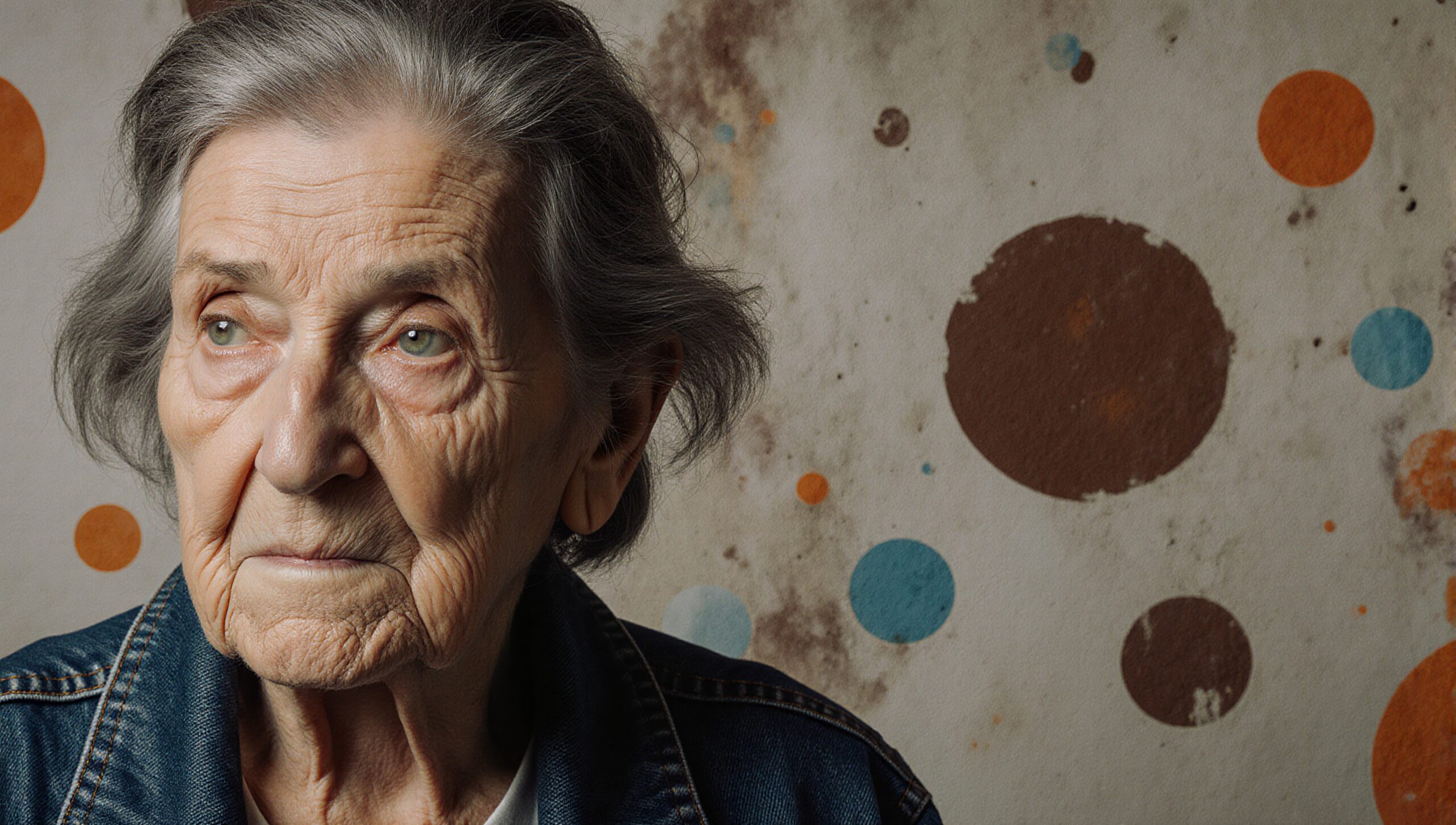 Portrait of Elderly Woman Thinking