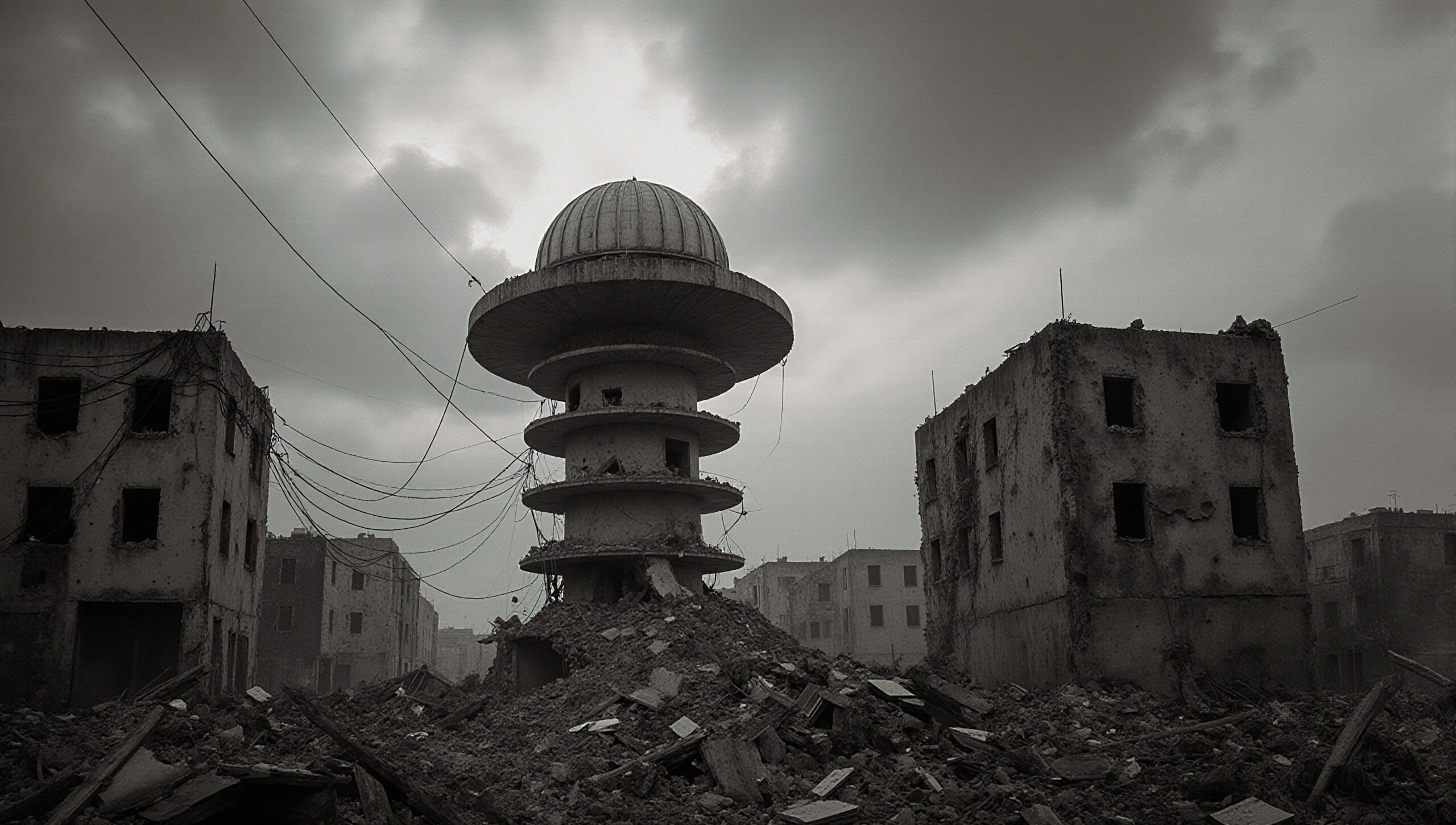 Dystopian Urban Ruins Landscape