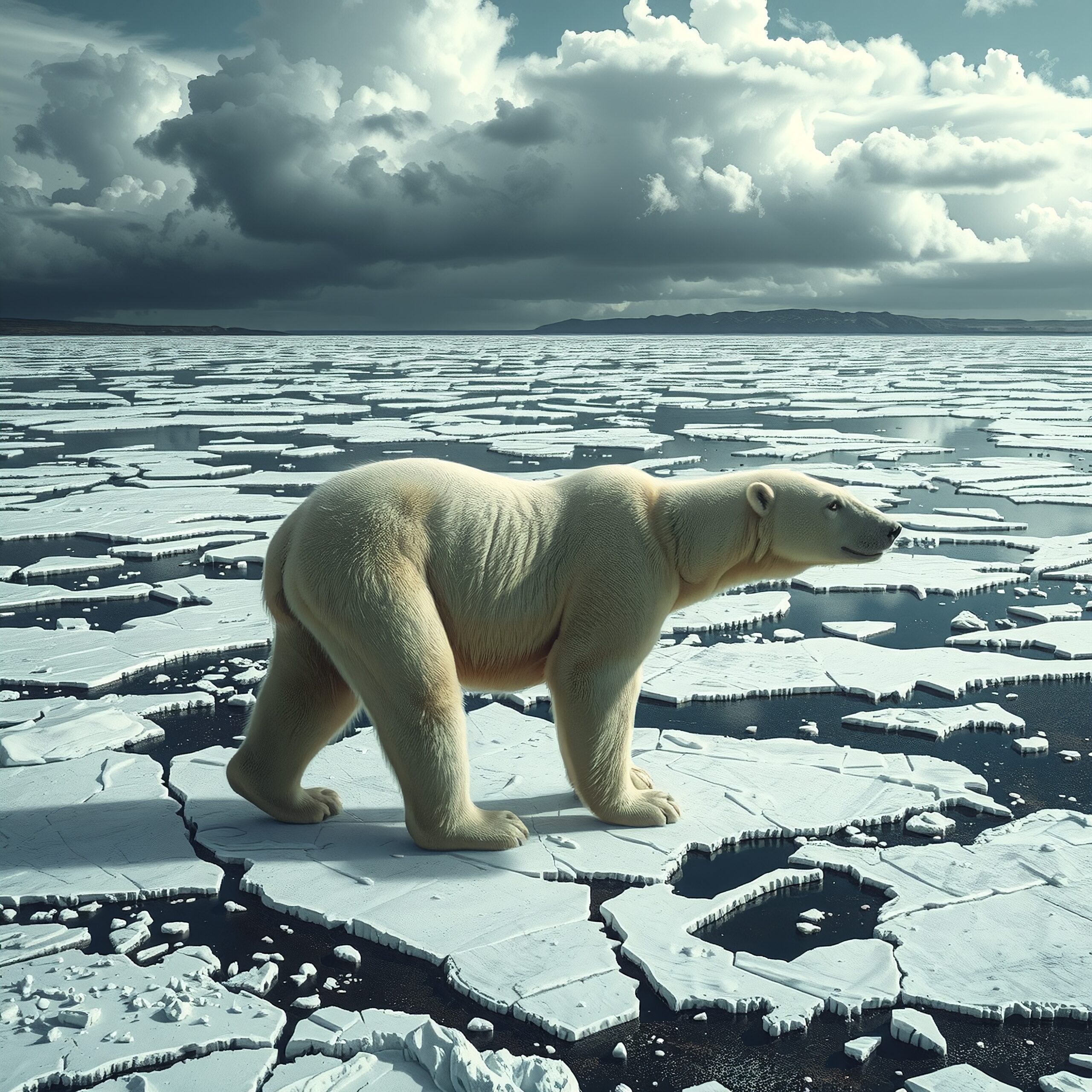 Polar Bear on Arctic Ice