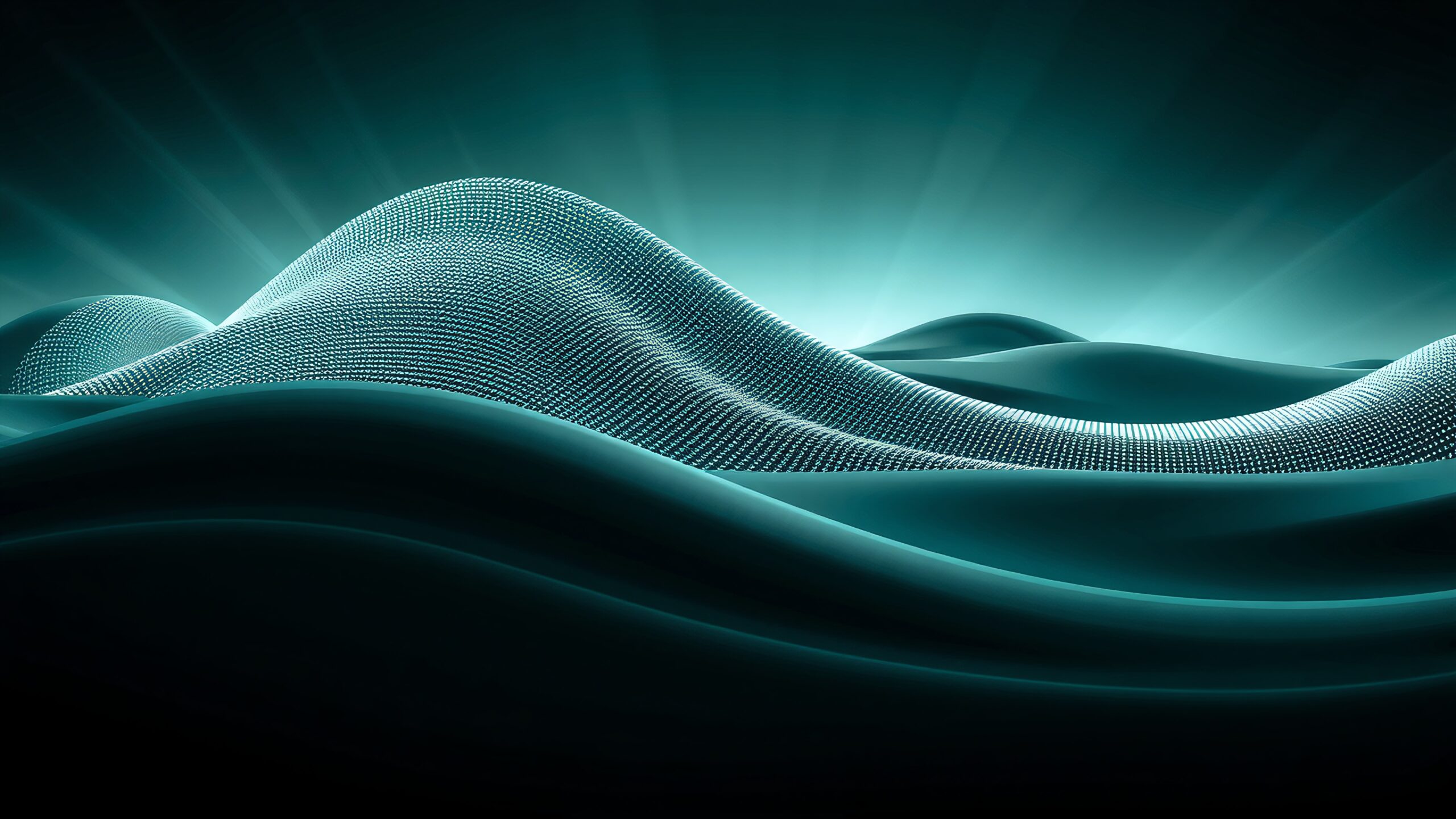 Abstract Waves Digital Serenity