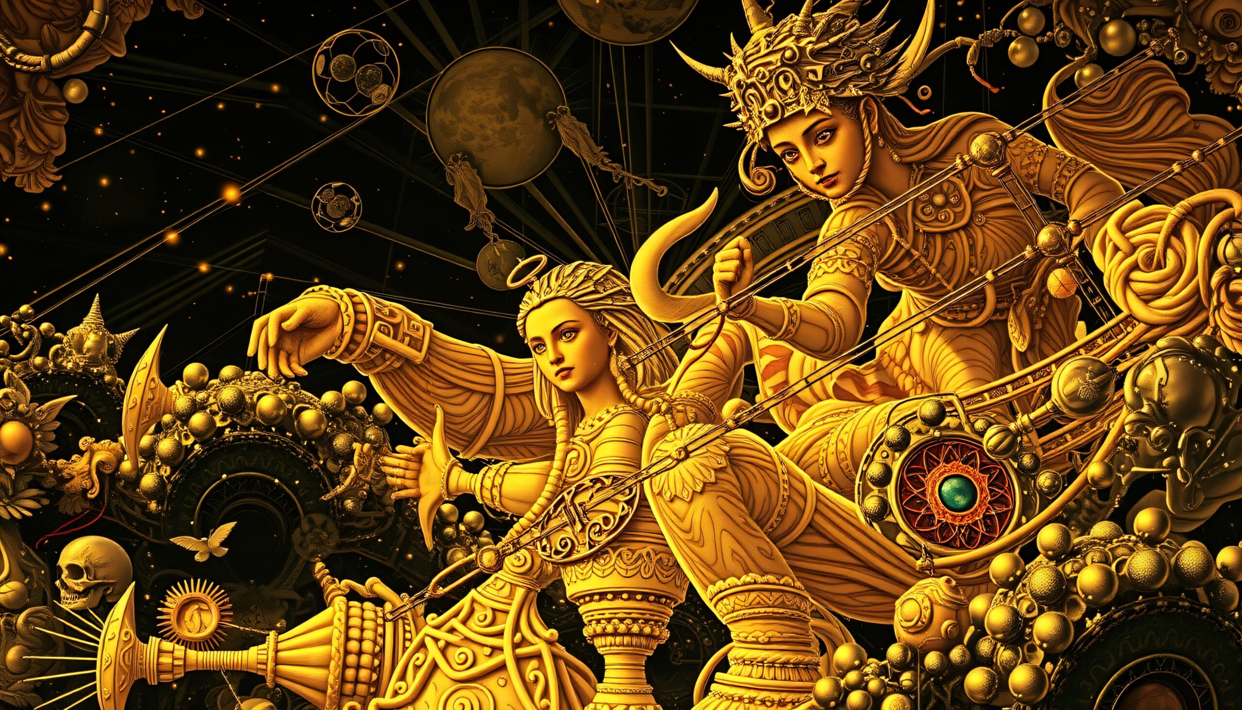 Golden Cosmic Mythological Adventure