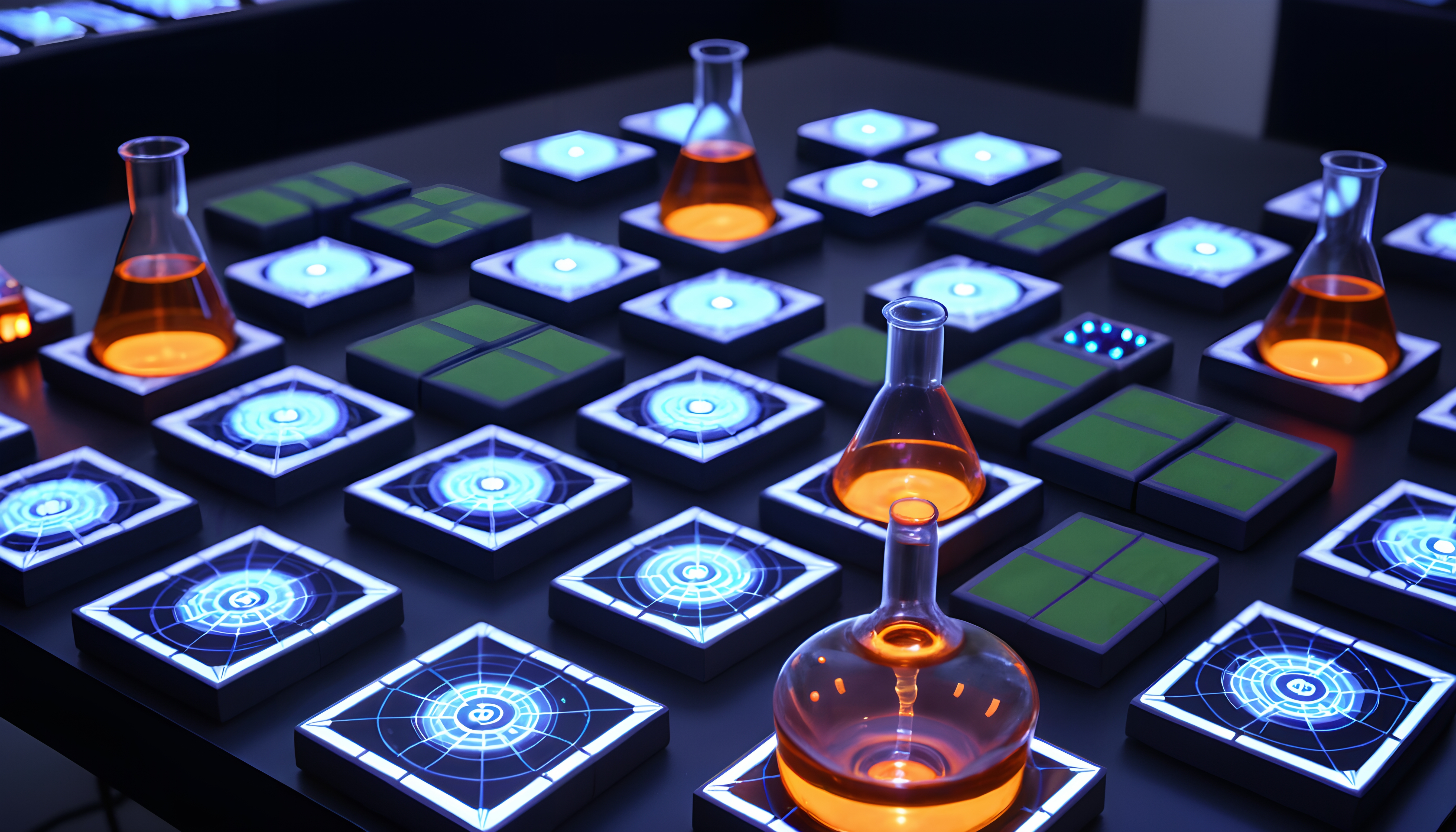 Futuristic Laboratory Setup