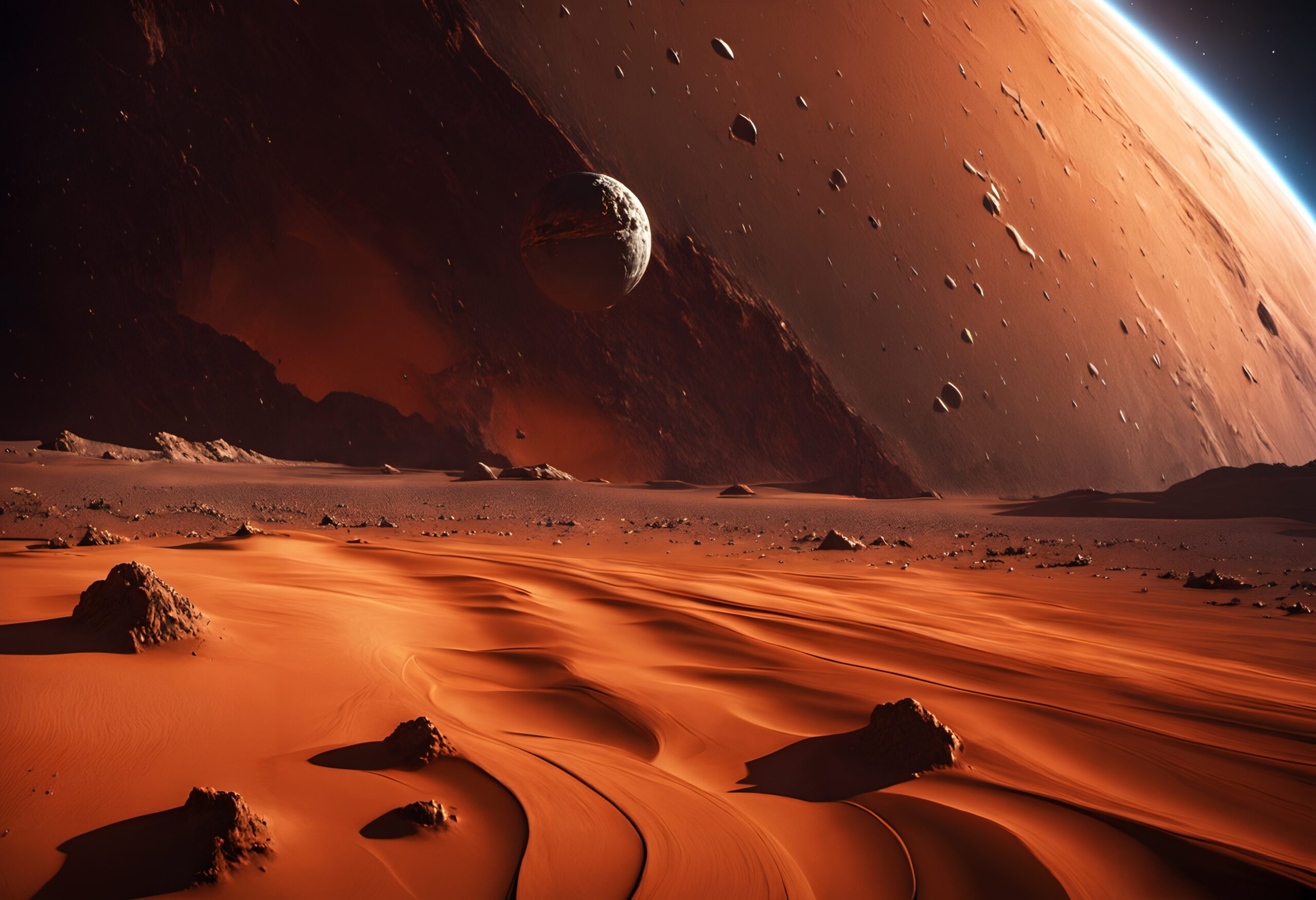 Majestic Alien Desert Landscape