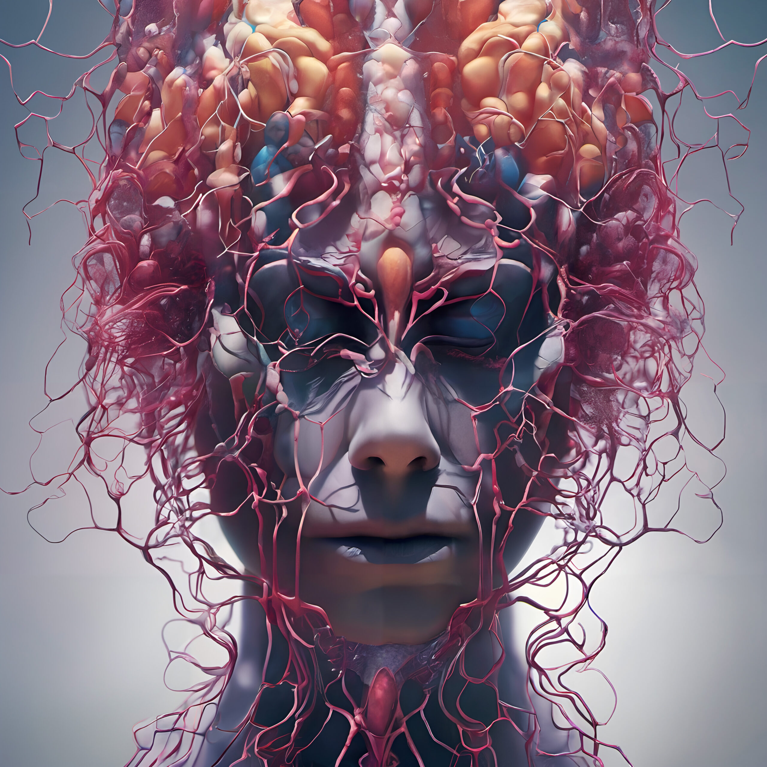 Surreal Organic Neural Network Portrait