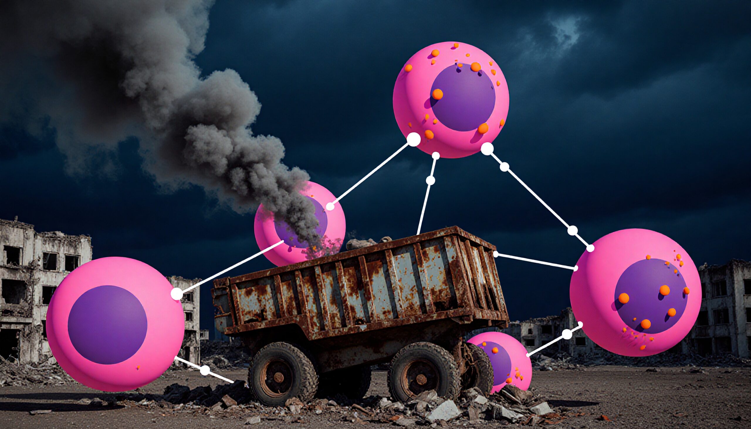 Surreal Intersection of Technology and Decay