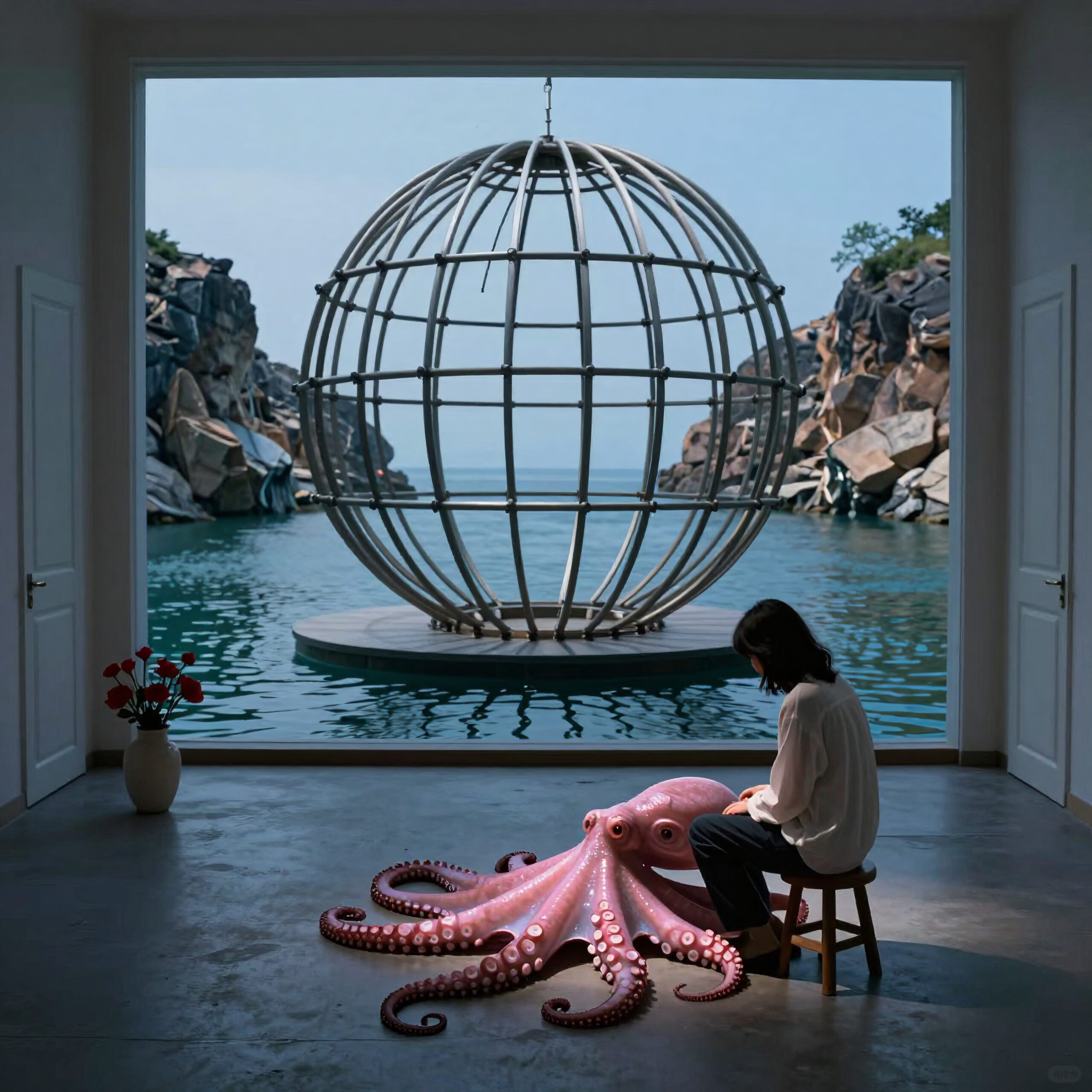 Surreal Ocean Sphere Encounter