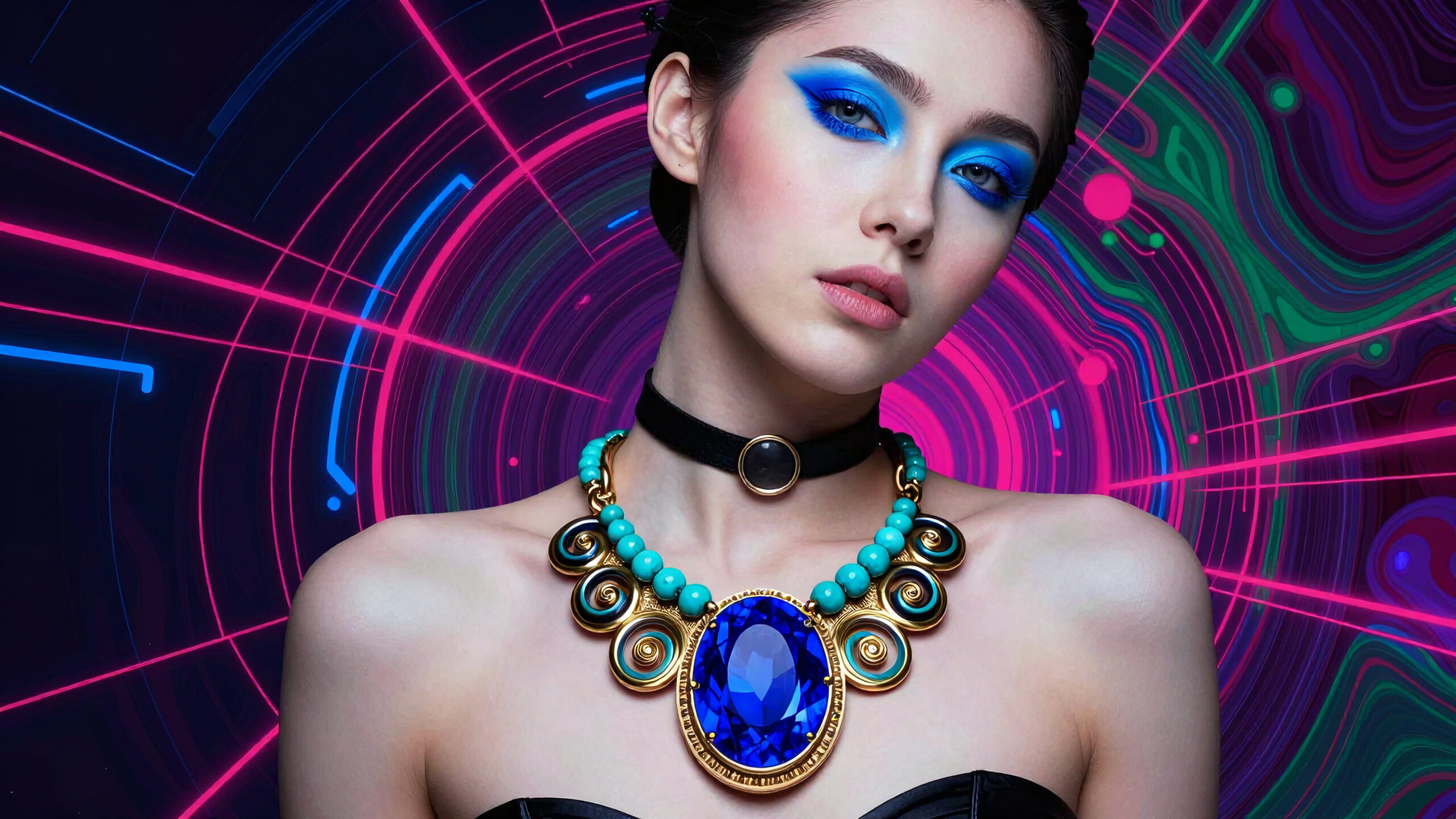 Fashion Model with Jewel