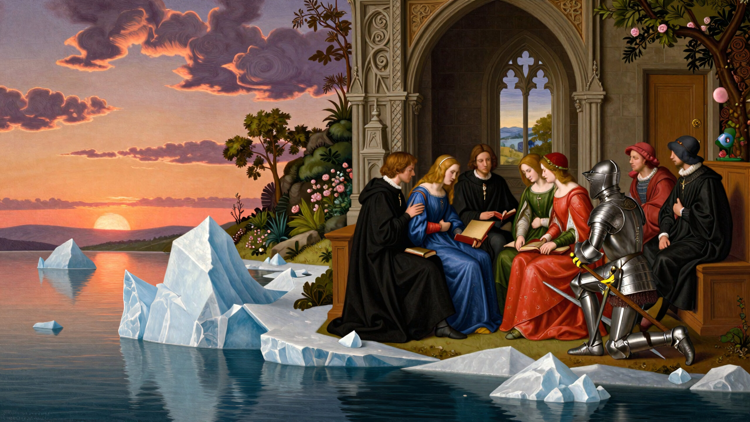 Nobility Under Ice-Draped Skies