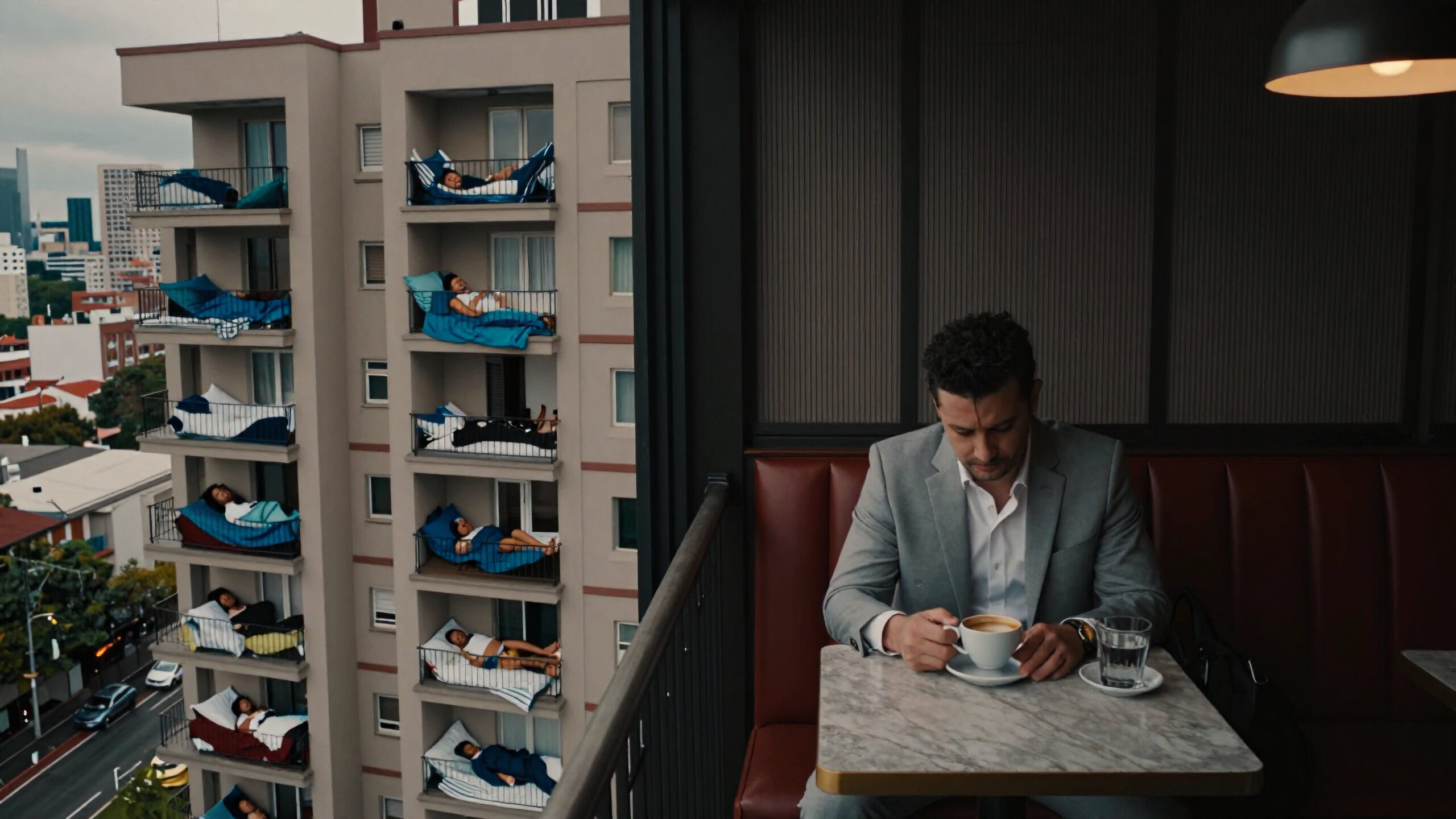 Urban Solitude Overlooking Sleepers