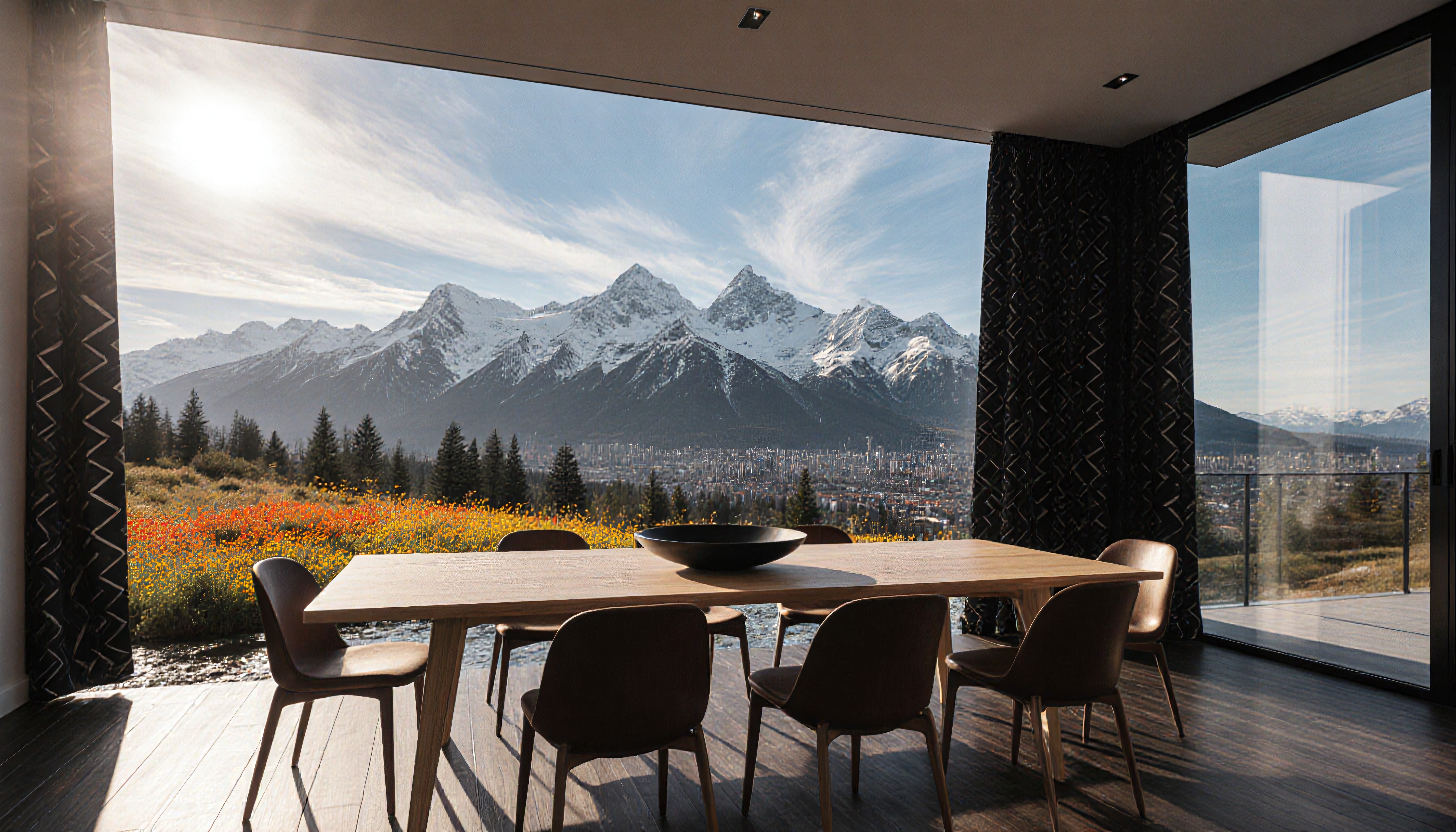 Mountain View from Dining Room