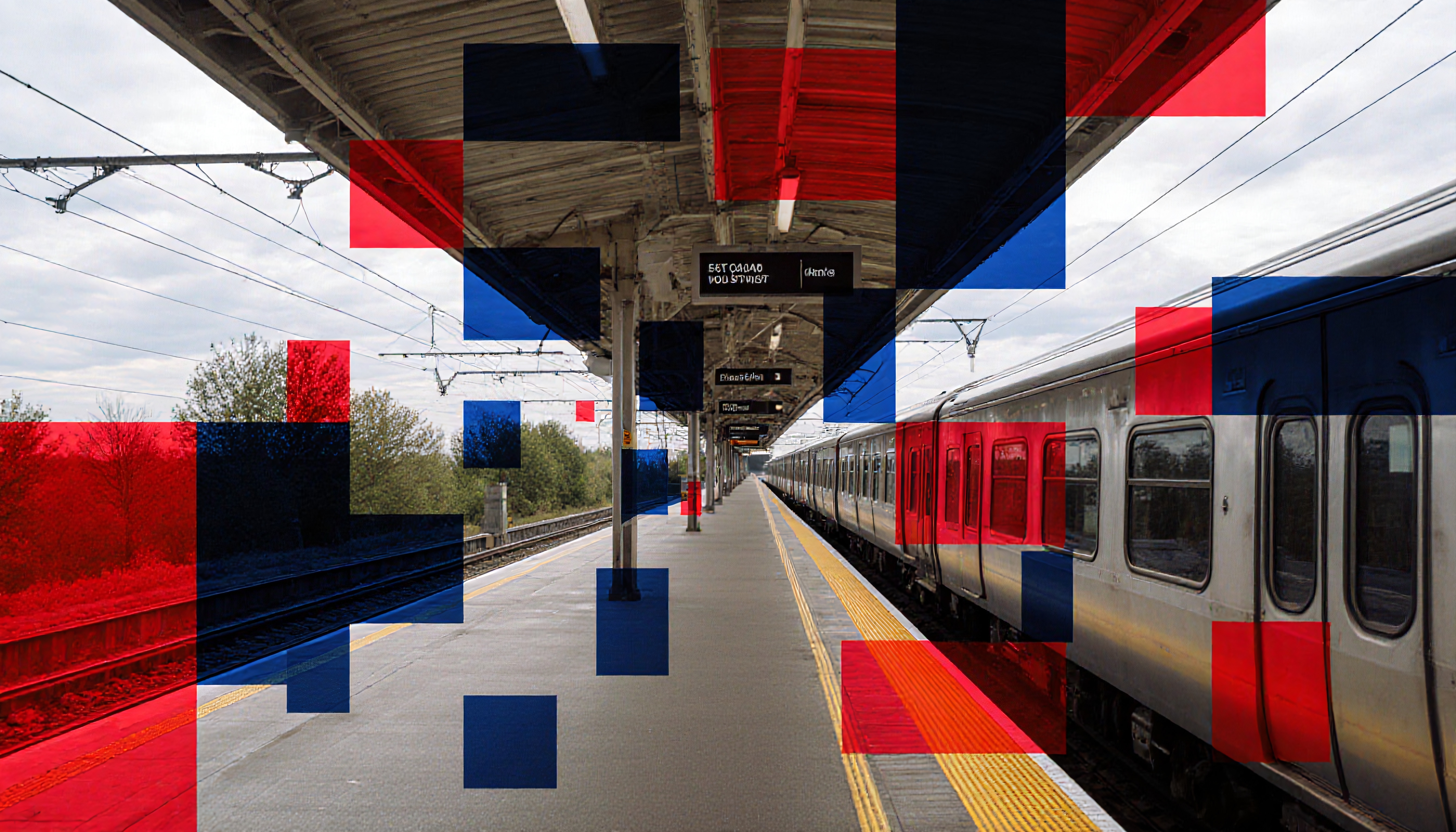 Abstract Geometry Meets Train Station