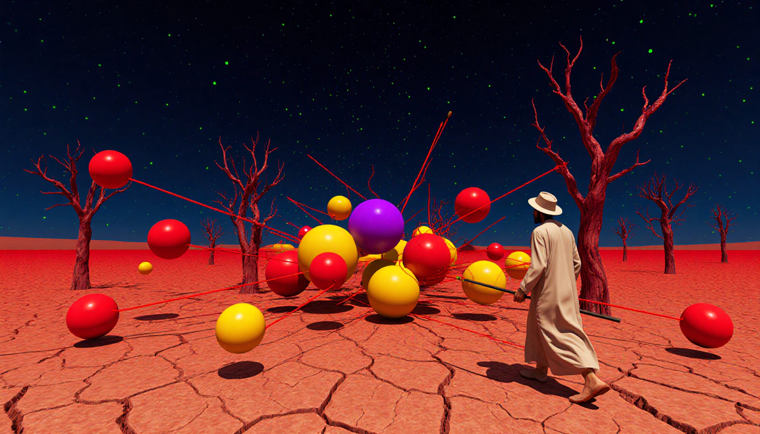 Bizarre Cosmic Desert Installation