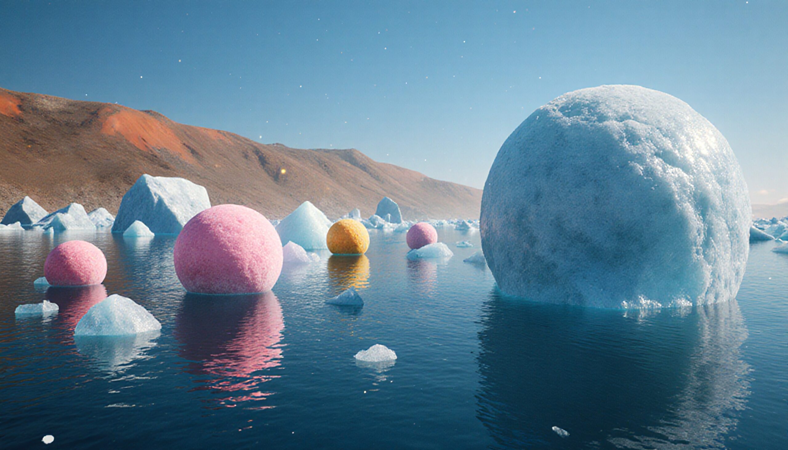 Spheres on Icy Waters