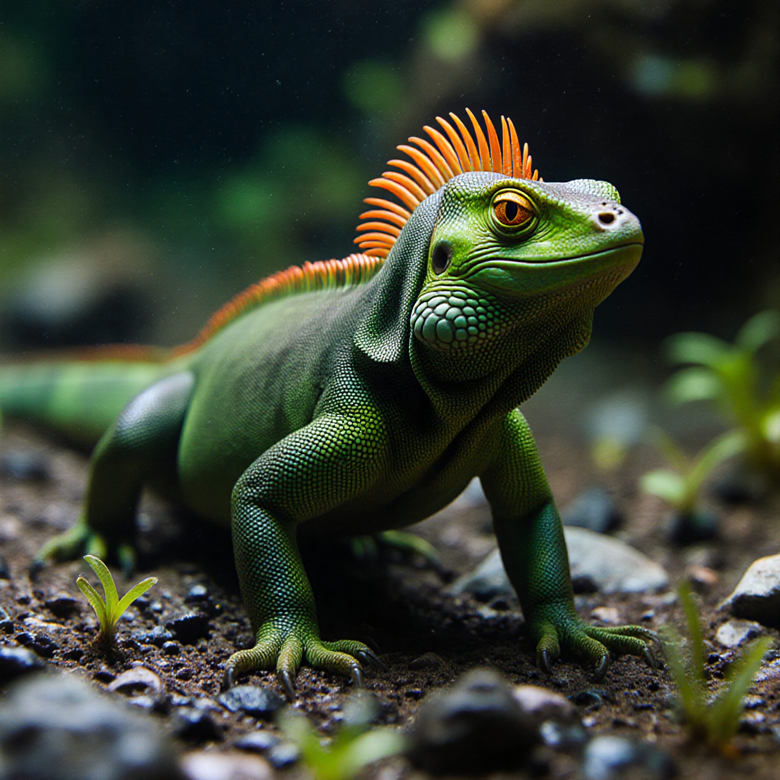 Majestic Iguana in Natural Habitat