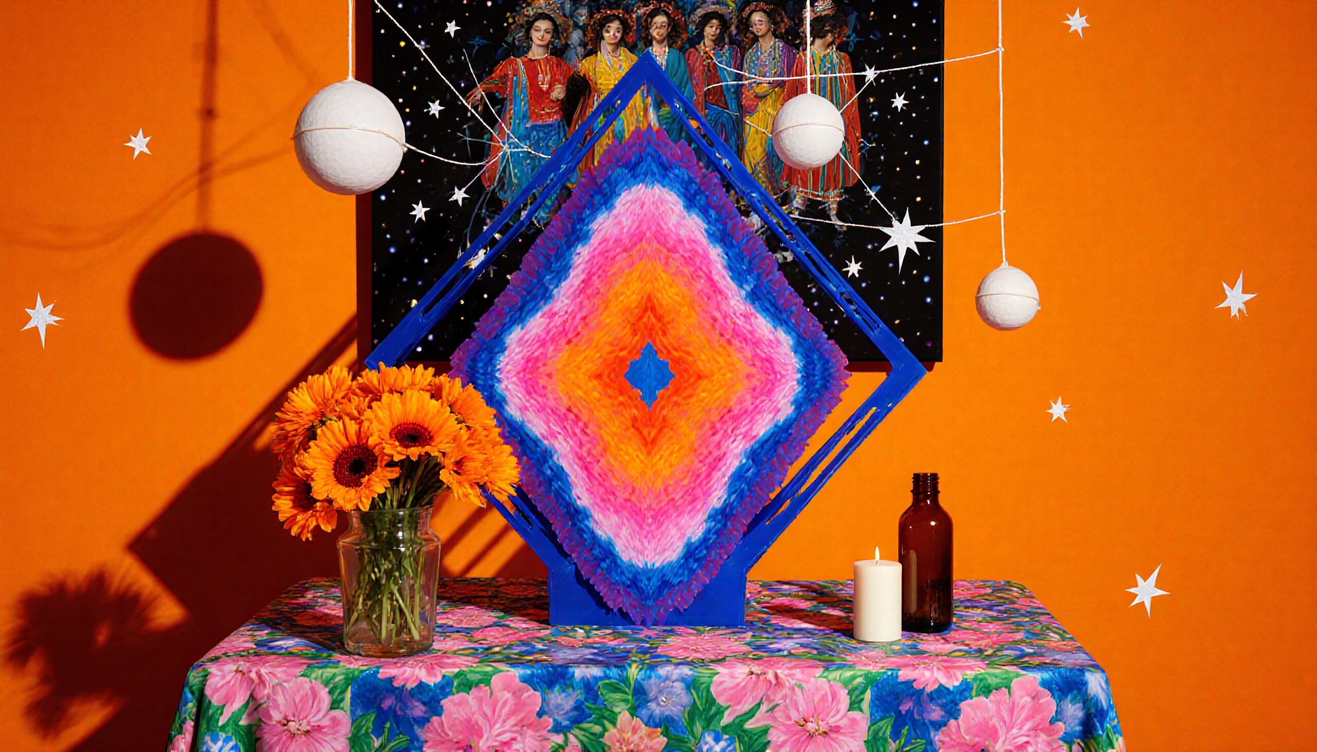 Colorful Still Life with Art