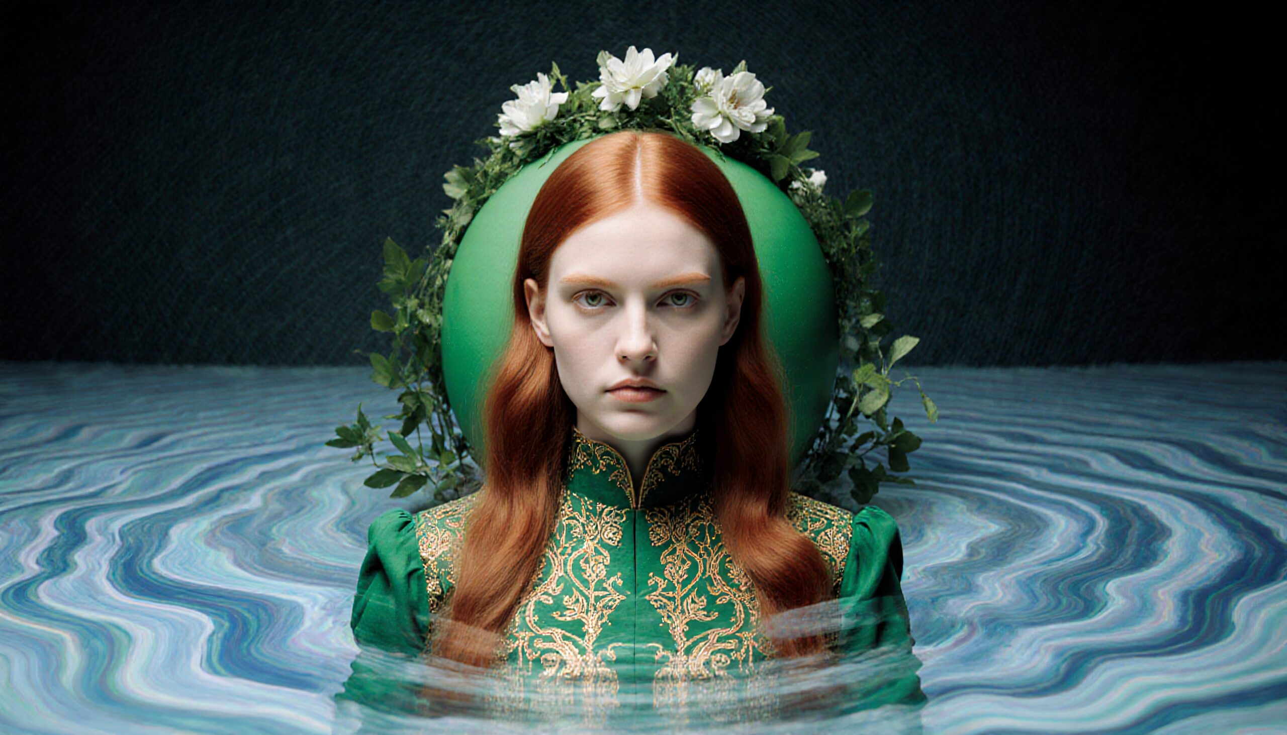 Serene Ethereal Water Portrait