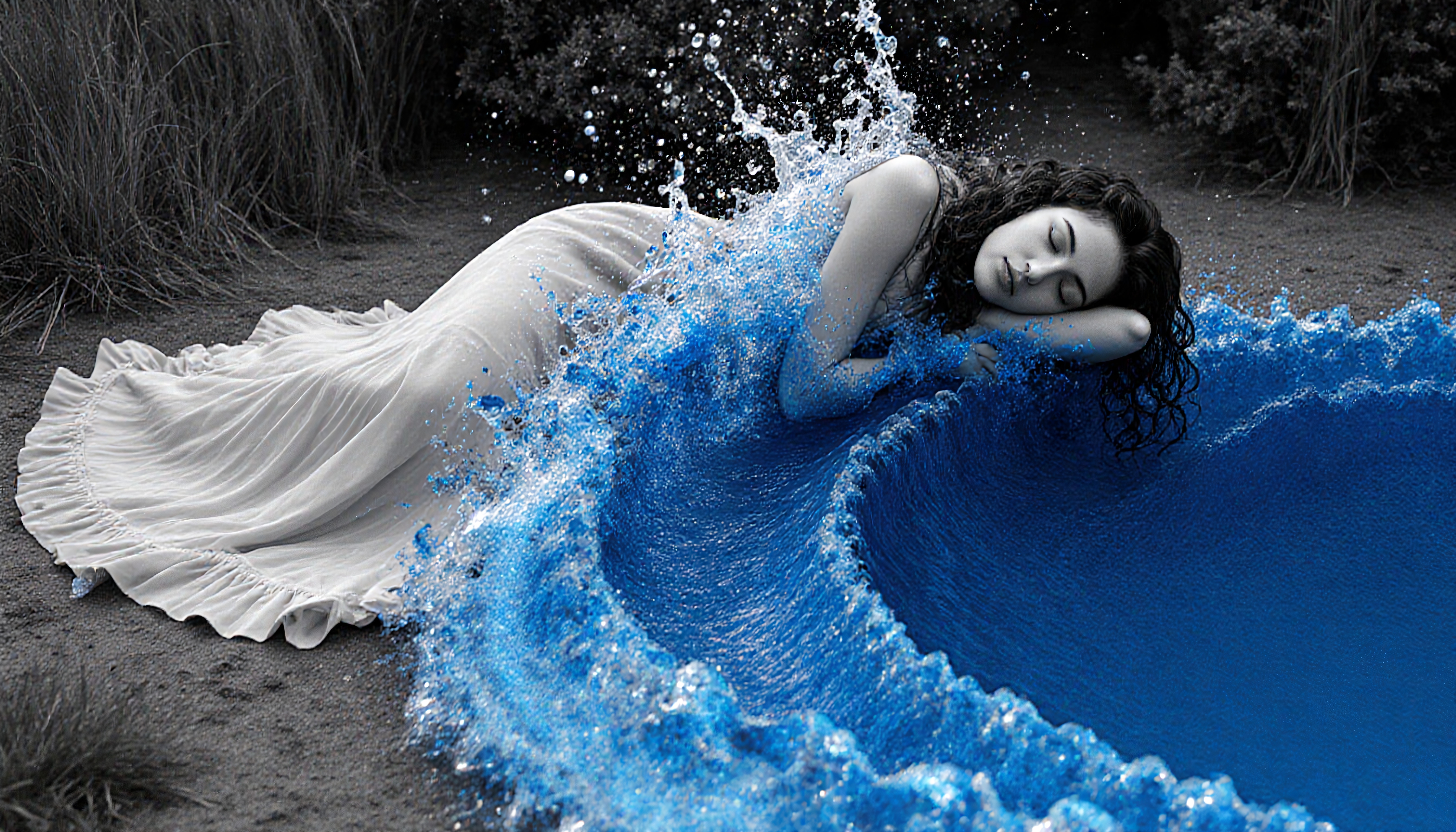 Dreamlike Fusion of Water Waves