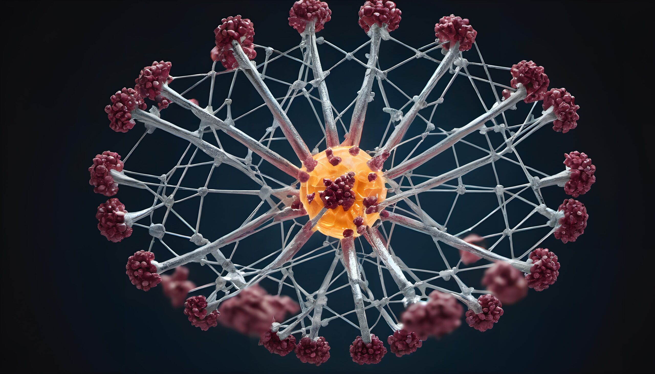 Intricate Virus Molecular Model