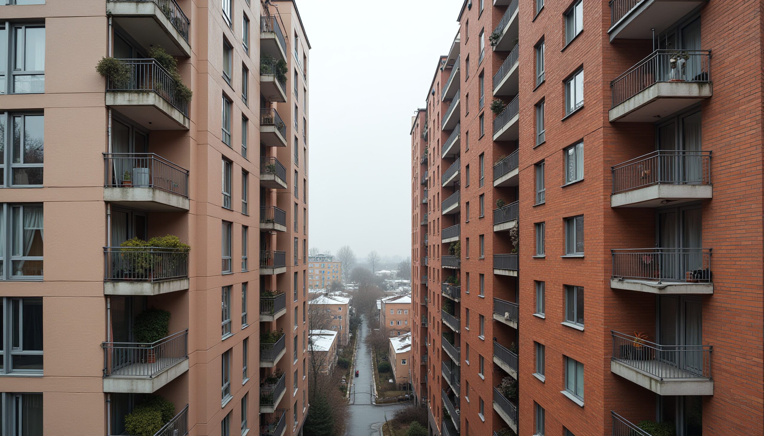 Urban Canyon Between Residences