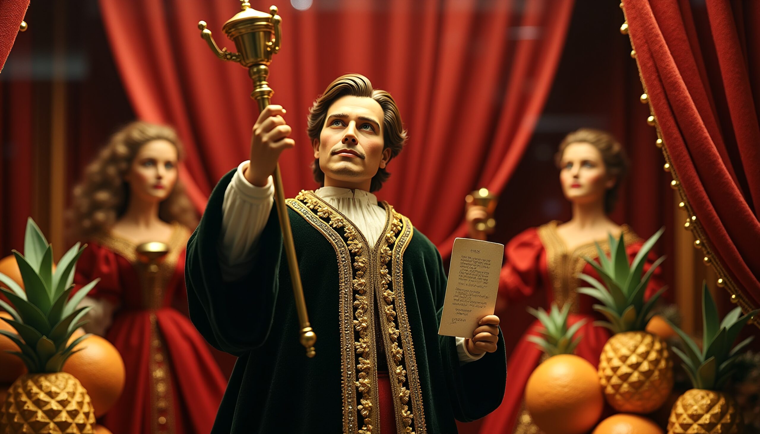 Opulent Medieval Ceremony Scene