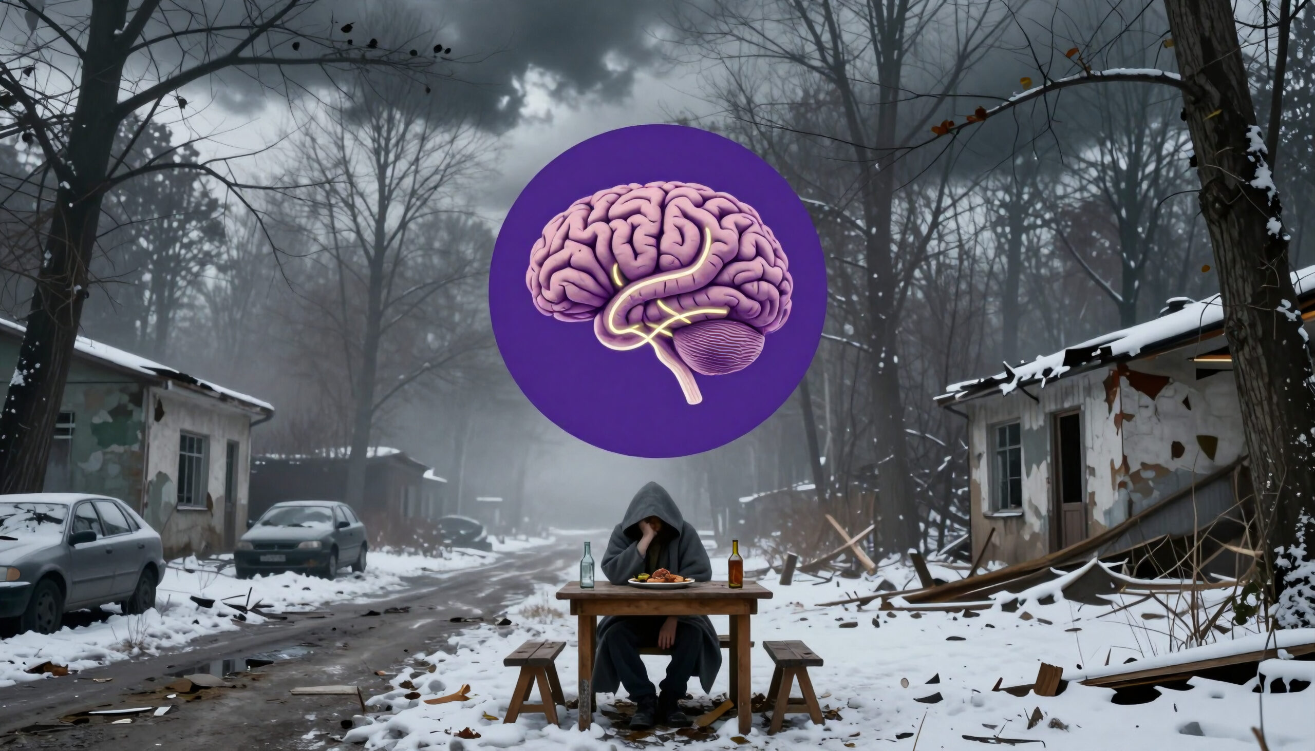 Lonely Mind Snowy Desolation