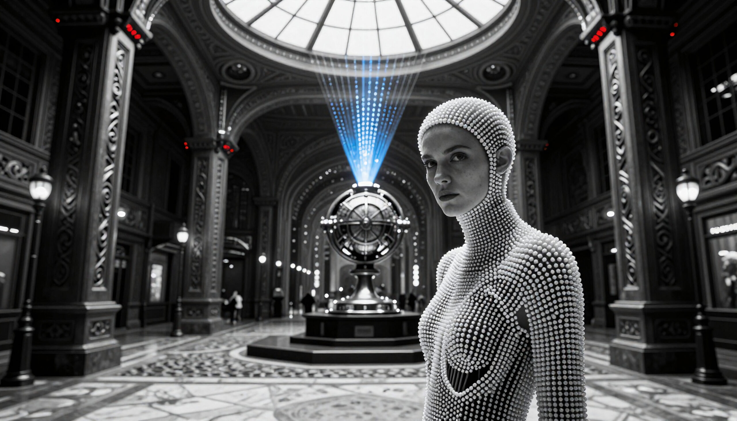 Bead Humanoid In Antique Hall