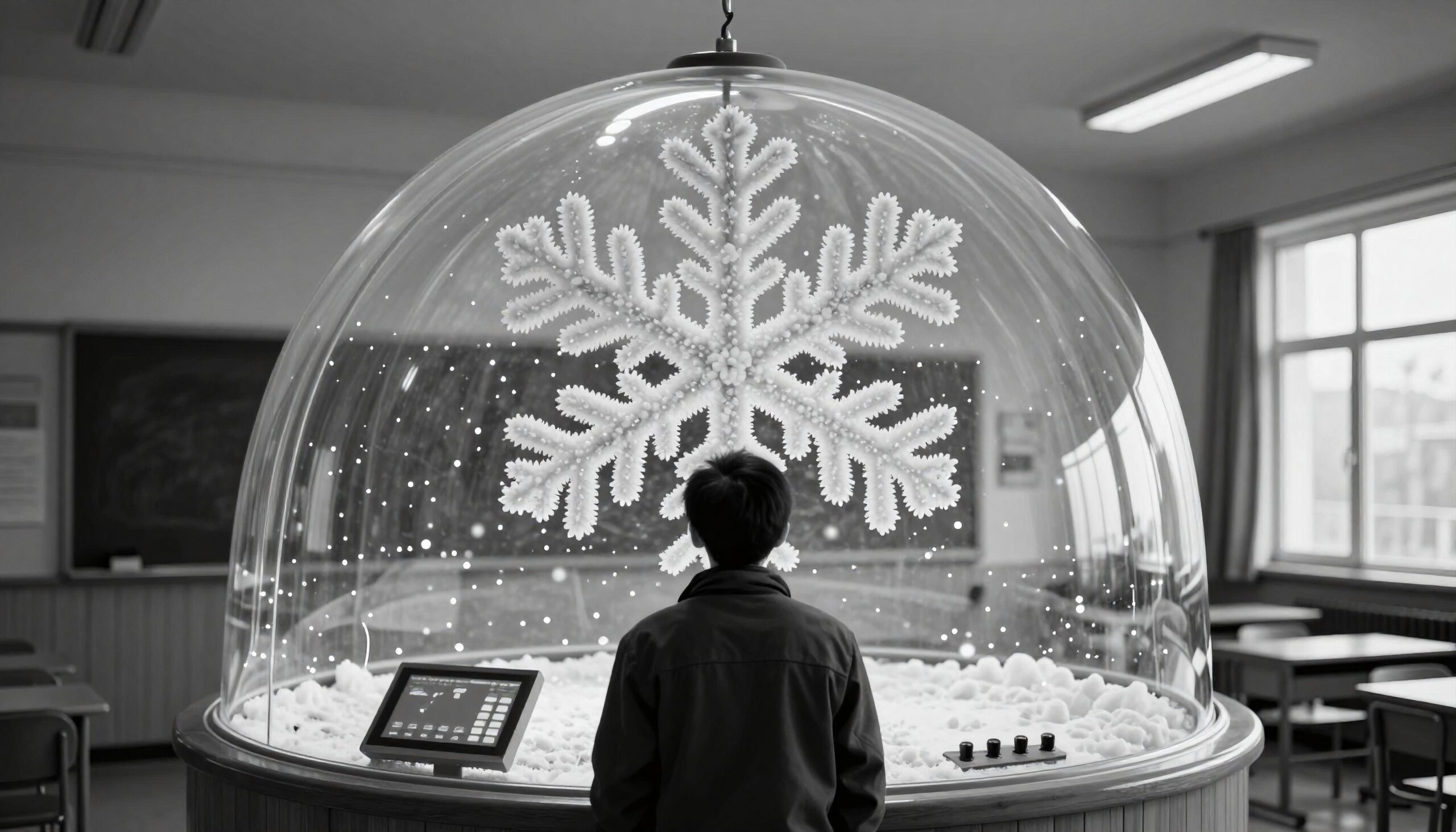Giant Snowflake in Classroom Display