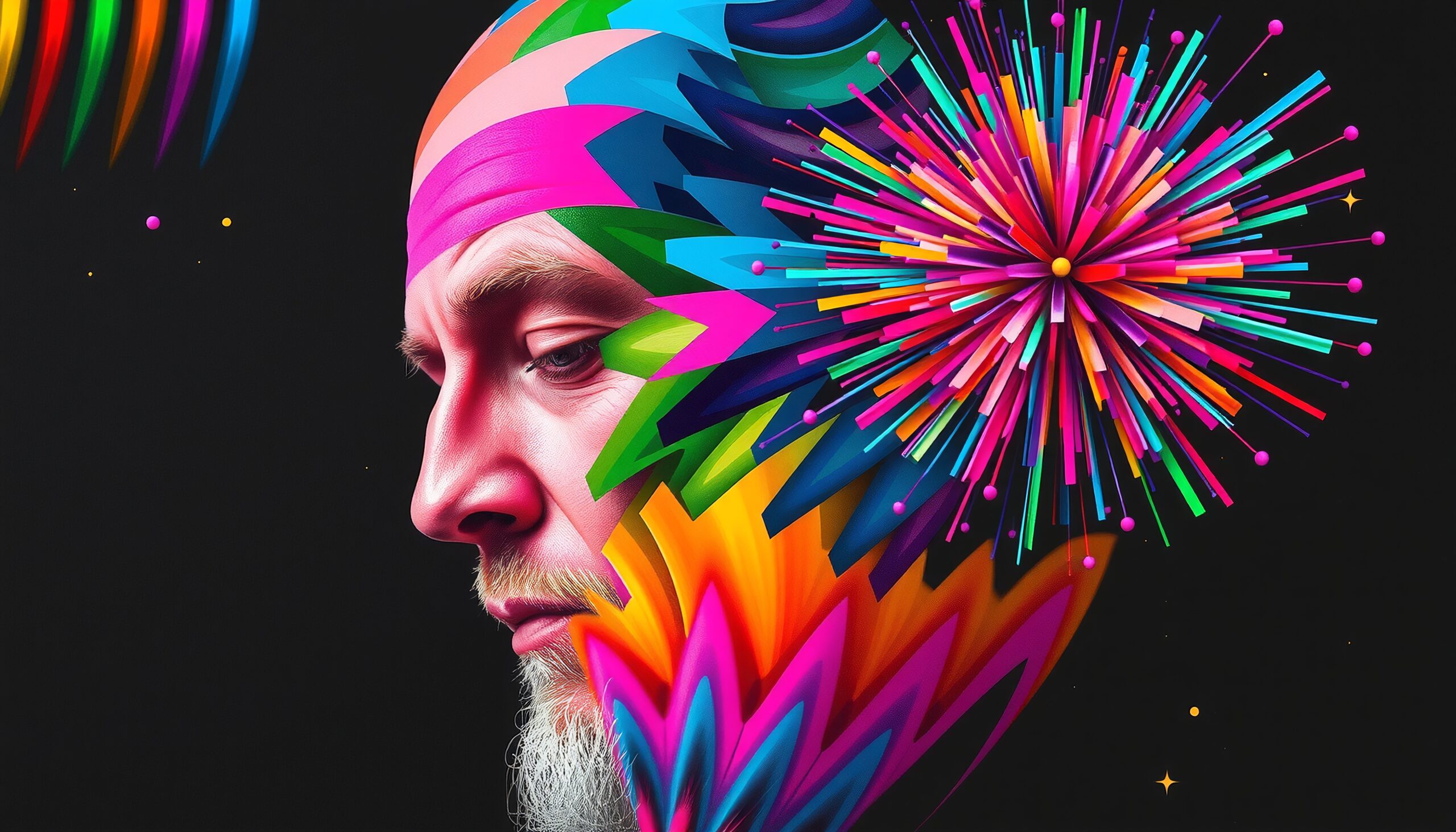 Abstract Portrait of Creative Explosion