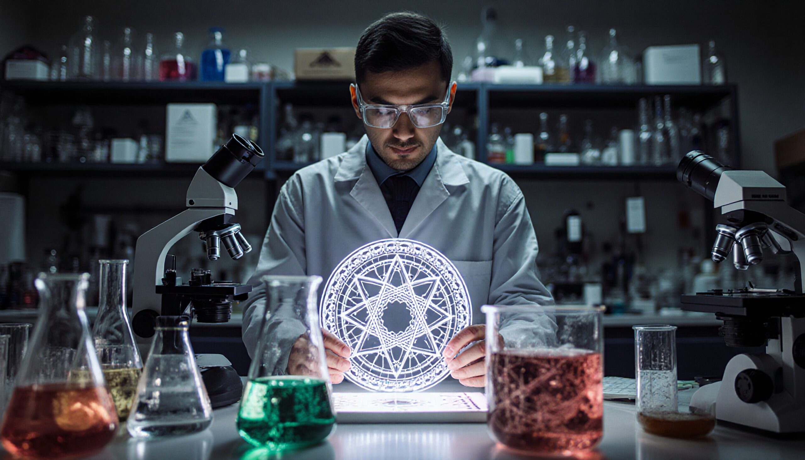 Mysterious Illuminated Laboratory Discovery