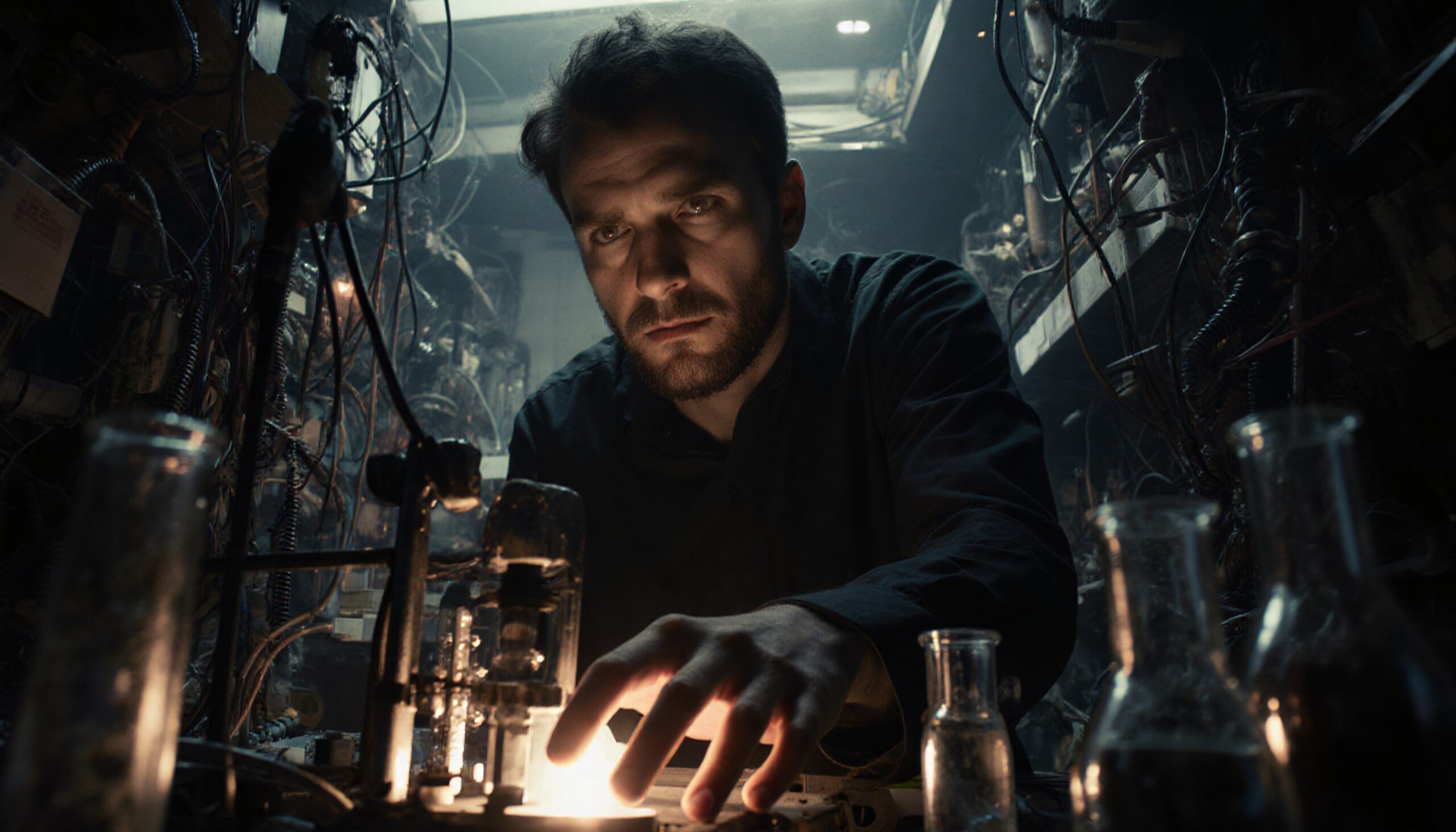 Mystery in Dark Science Lab