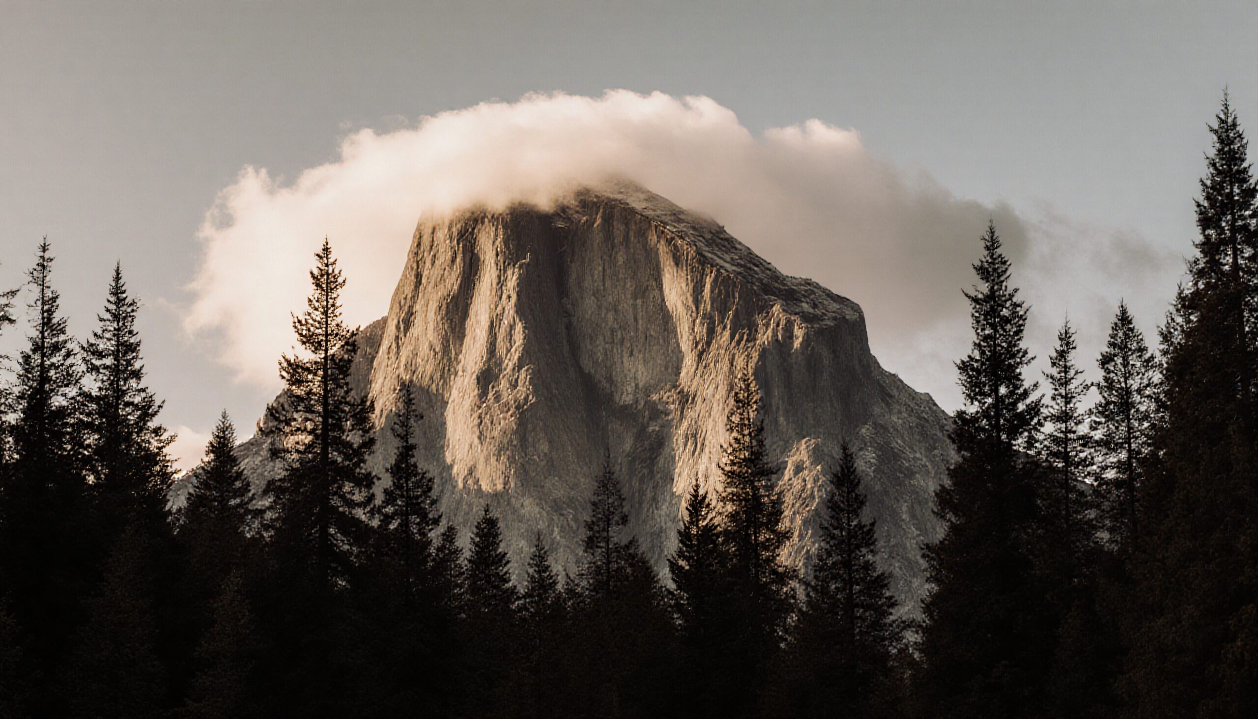 Mystical Mountain with Cloud Crown