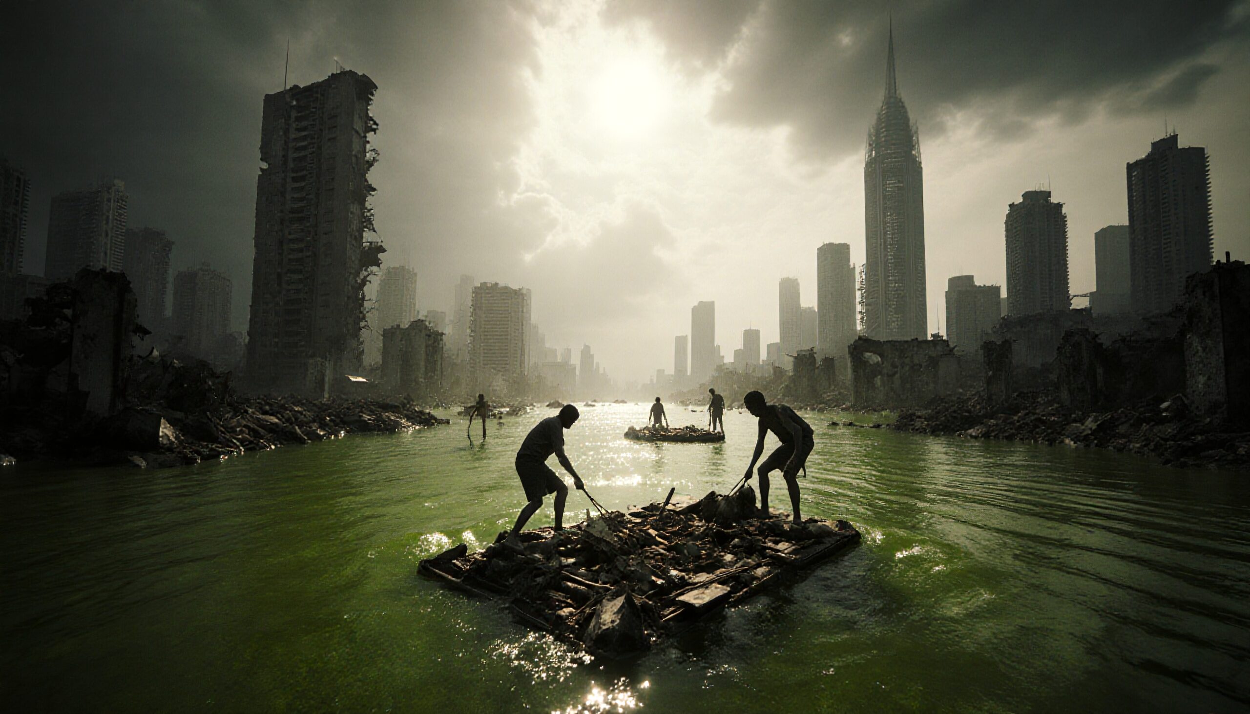 Apocalyptic Ruins and Scavengers